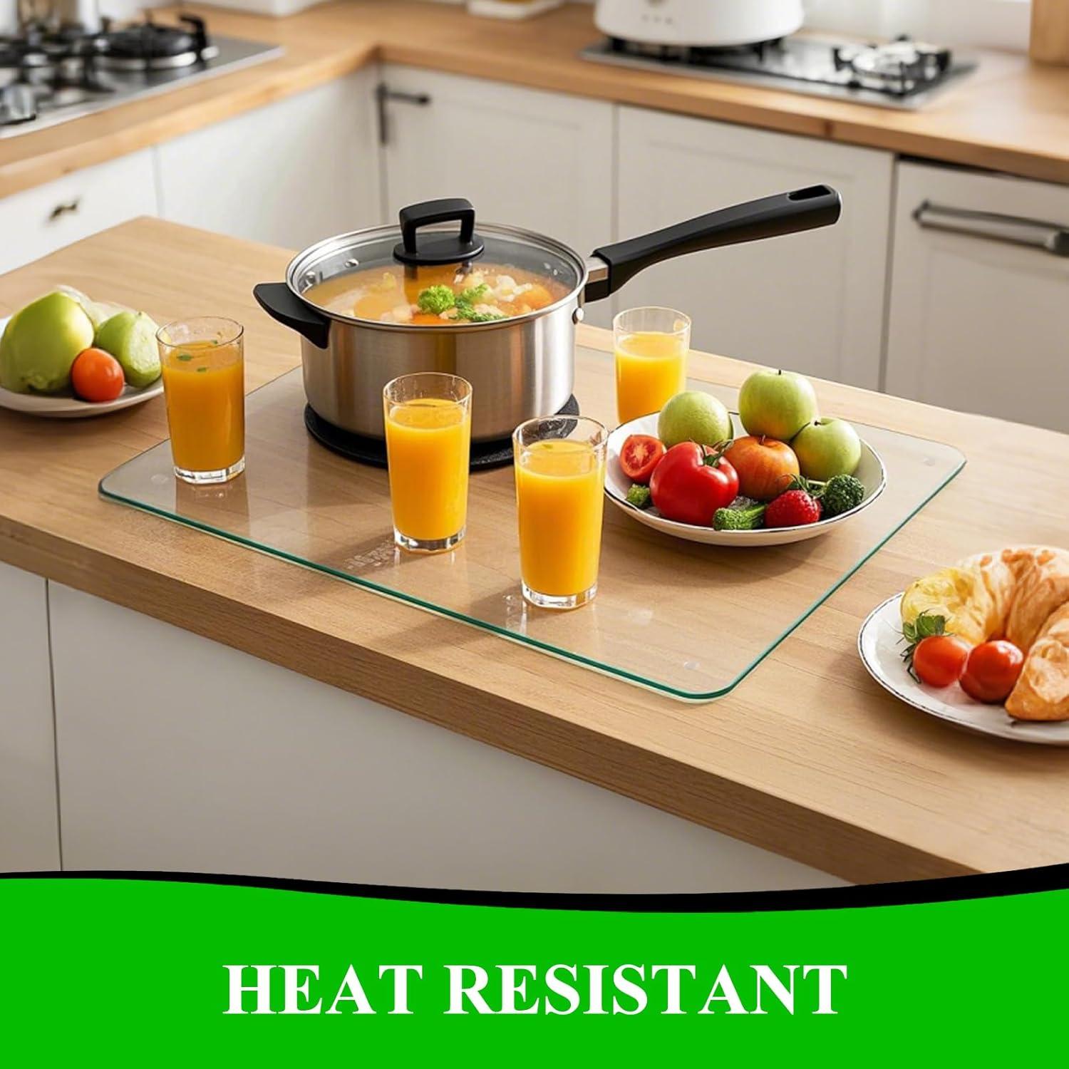 Tabla de Cortar de Vidrio Templado BOMINICA 4 Piezas 30x40cm