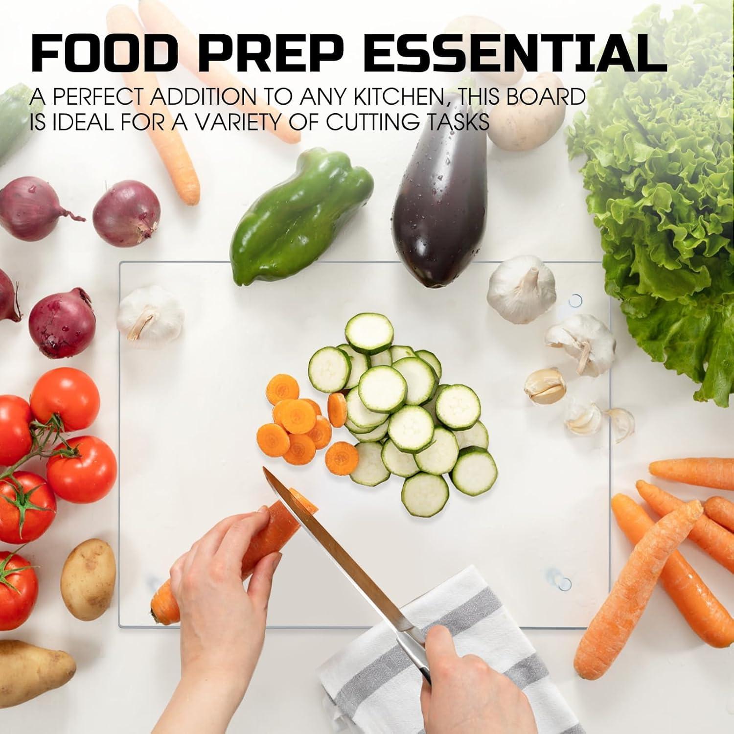 Juego de 4 Tablas de Cortar de Vidrio Templado VSAR House