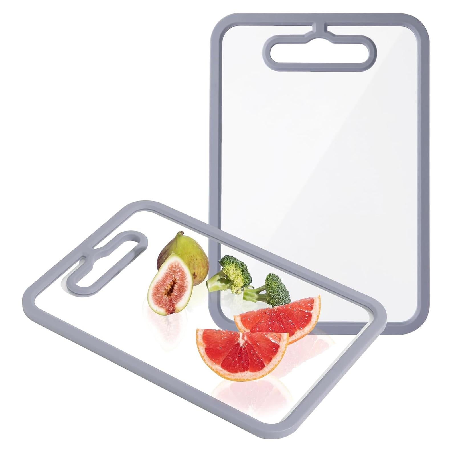 Juego de 2 Tablas de Cortar de Vidrio Templado Fyctio 38x28cm