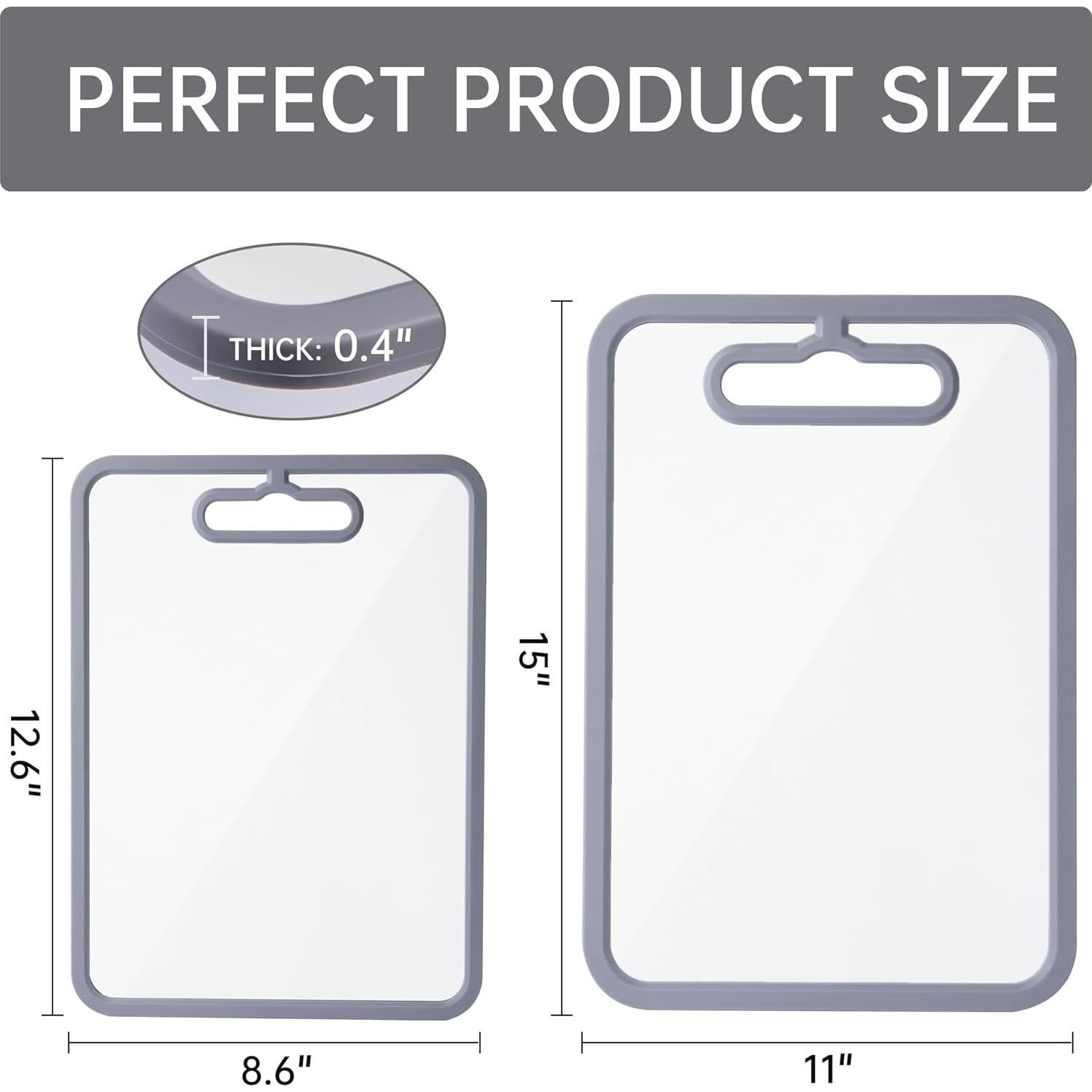 Juego de 2 Tablas de Cortar de Vidrio Templado Fyctio 38x28cm