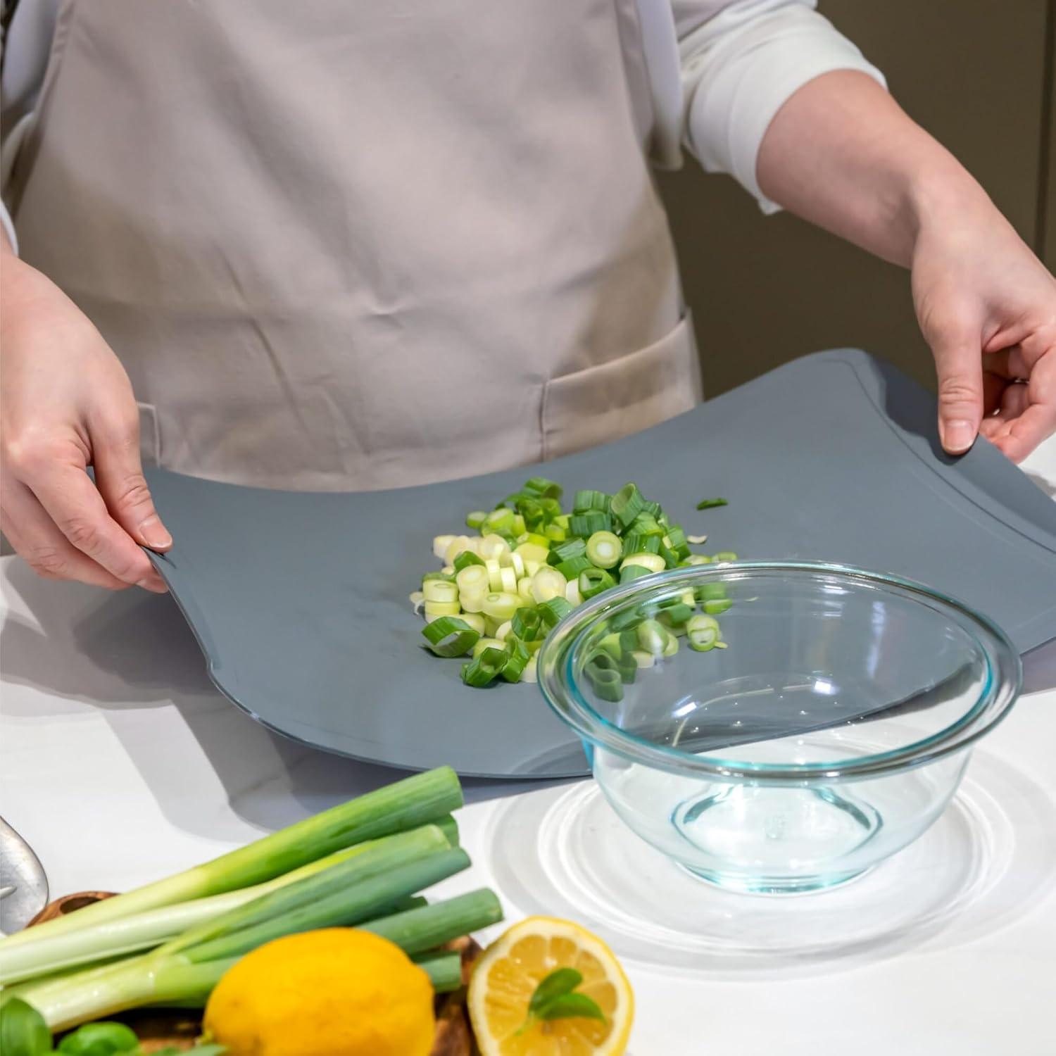 Juego de 3 Tableros de Corte TPU Blue Ginkgo - Flexibles y Duraderos