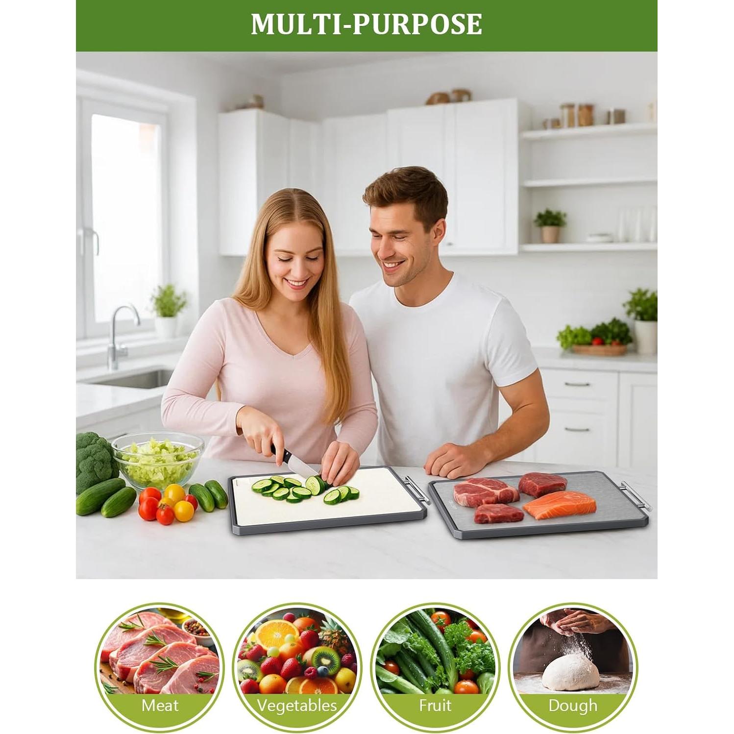 Tabla de Cortar de Titanio Callsky 41.4x27.9 cm Doble Cara