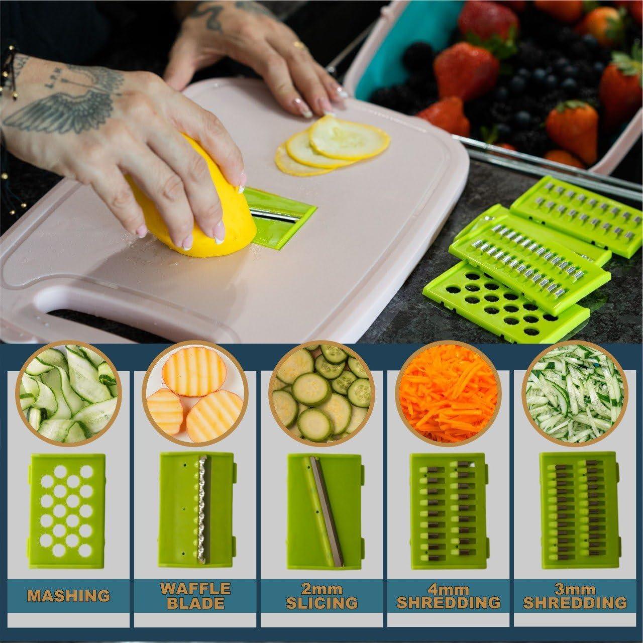 Juego de Tablas de Cortar Plegables Phoenix'Hills Rosa 34x22cm