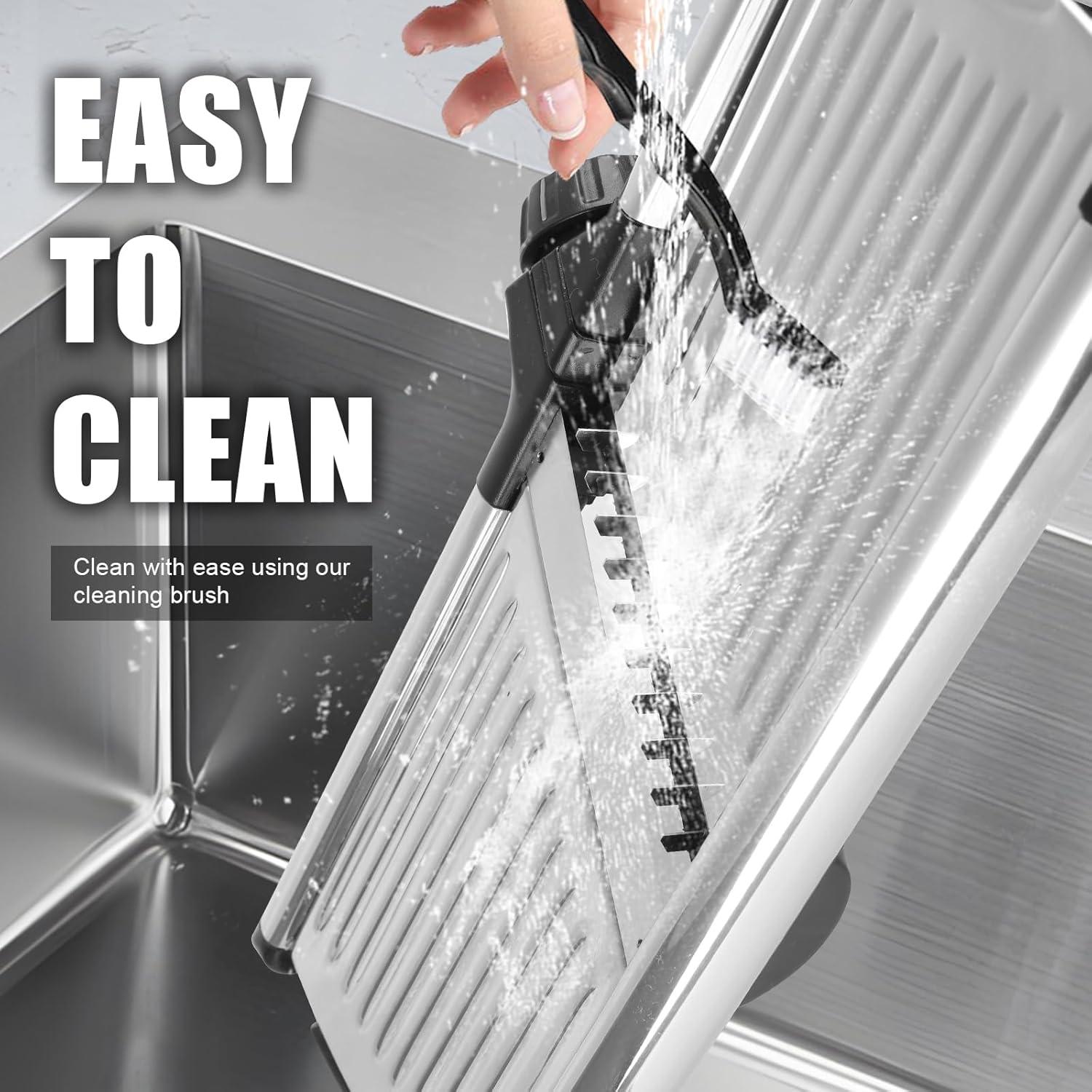 Rebanador Mandoline NIOSAVM de Acero Inoxidable 4 en 1