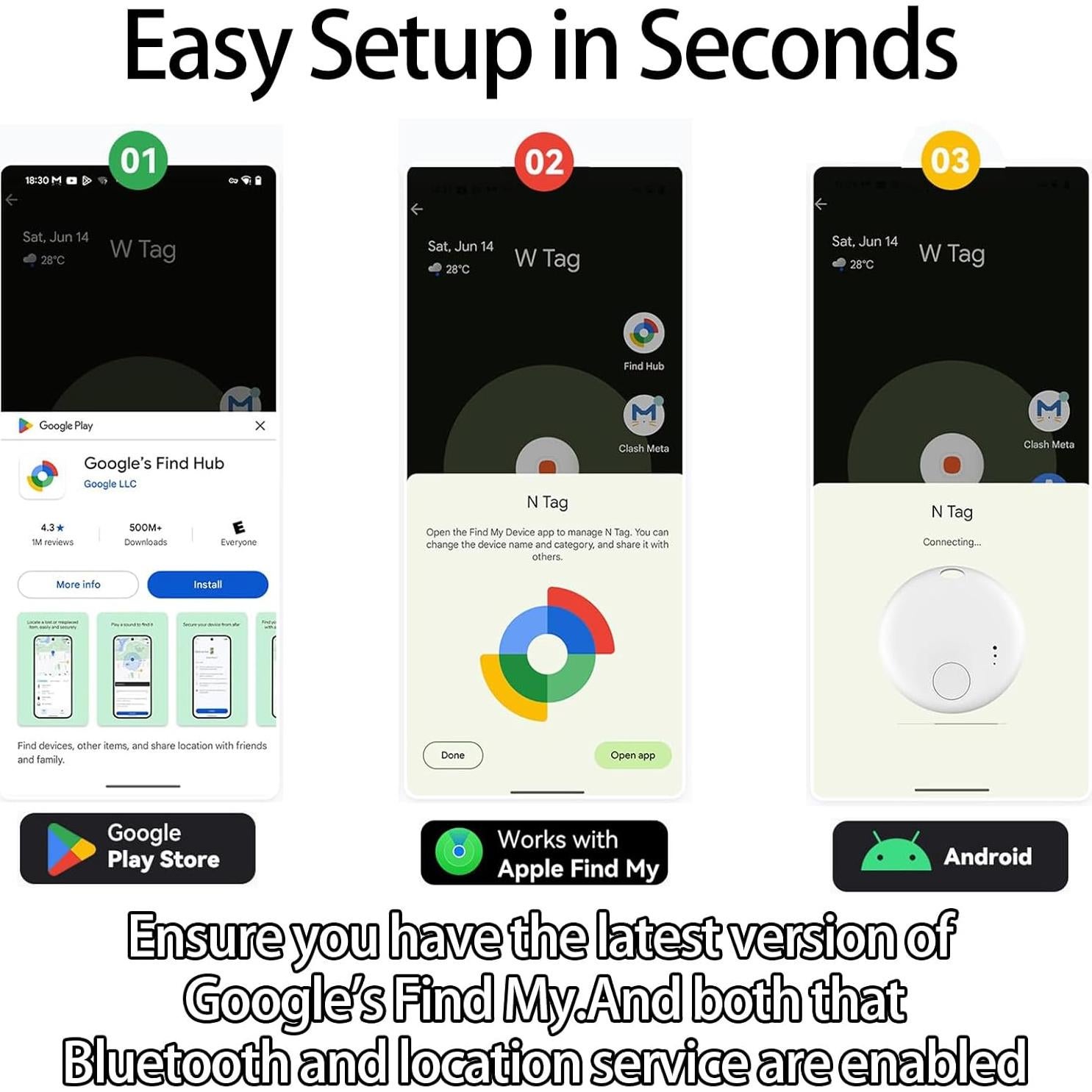 Mini Rastreador Bluetooth Spedal 4 Pcs, Compatible iOS/Android