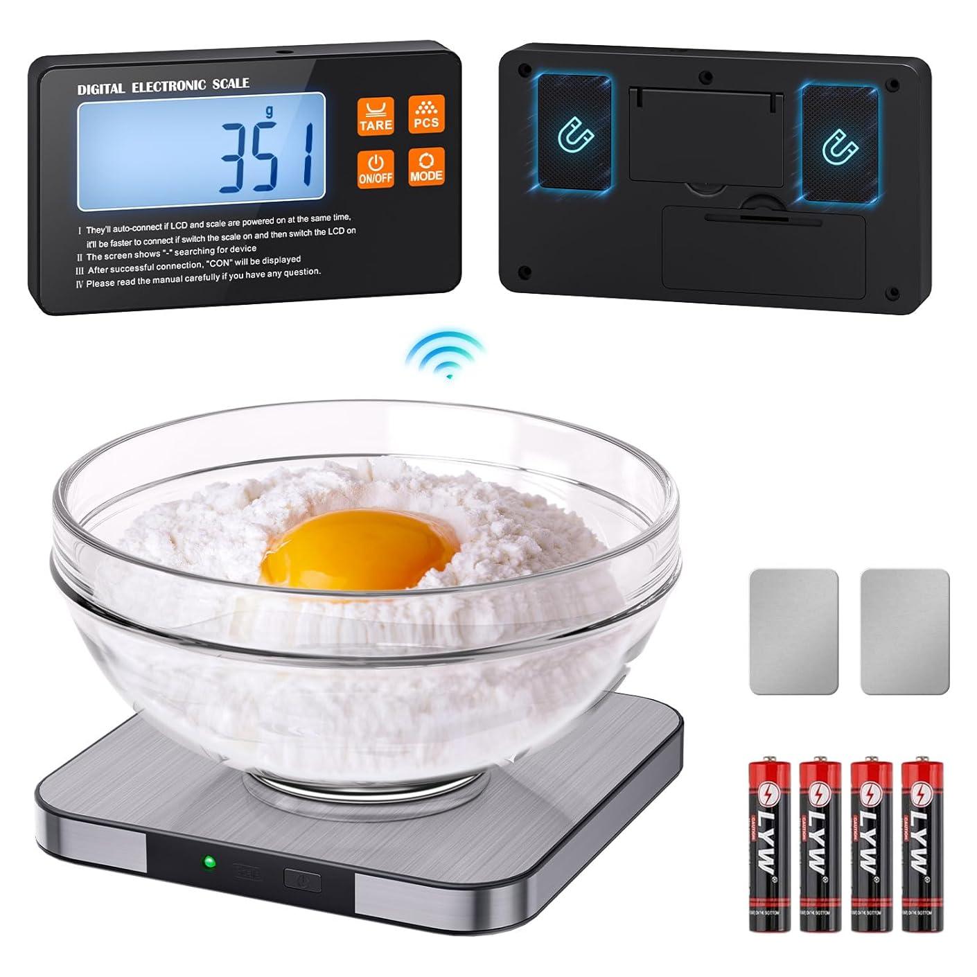 Báscula de Cocina Digital TRUDIN 15kg Pantalla Inalámbrica