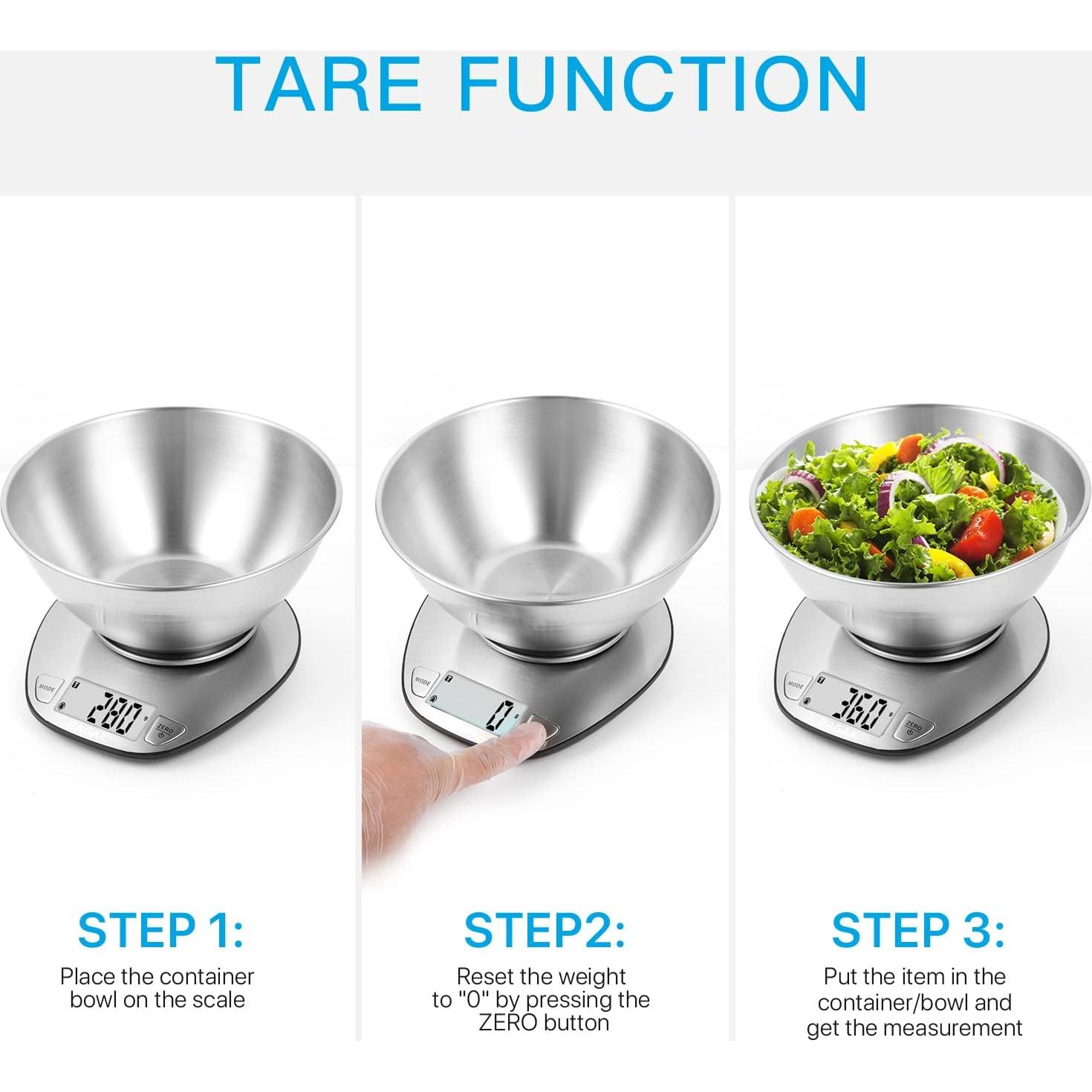 Balanza de Cocina Digital BAGAIL BASICS 5 kg Acero Inoxidable