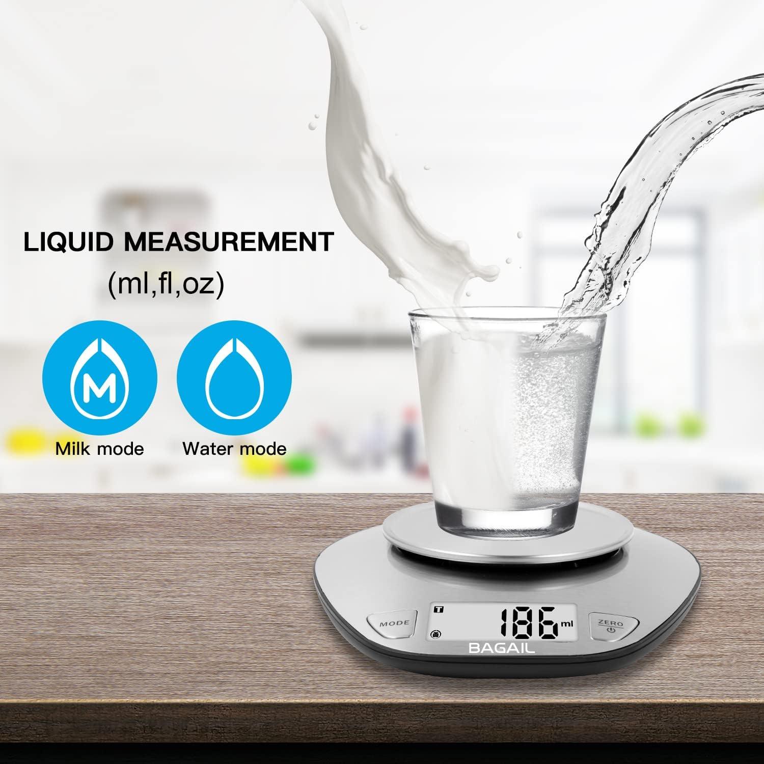 Balanza de Cocina Digital BAGAIL BASICS 5 kg Acero Inoxidable