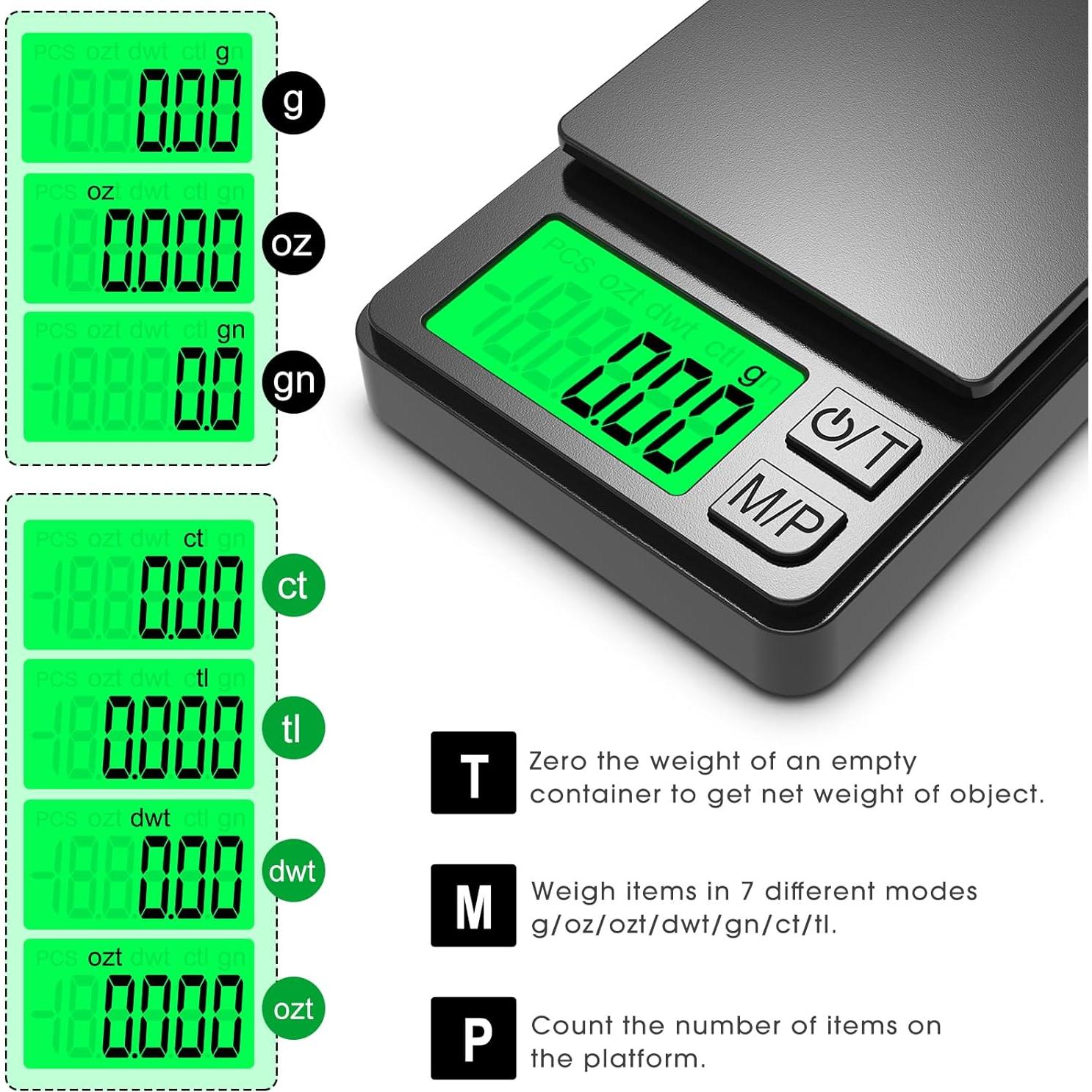 Balanza Digital de Precisión Mik-Nana 300g/0.01g Compacta