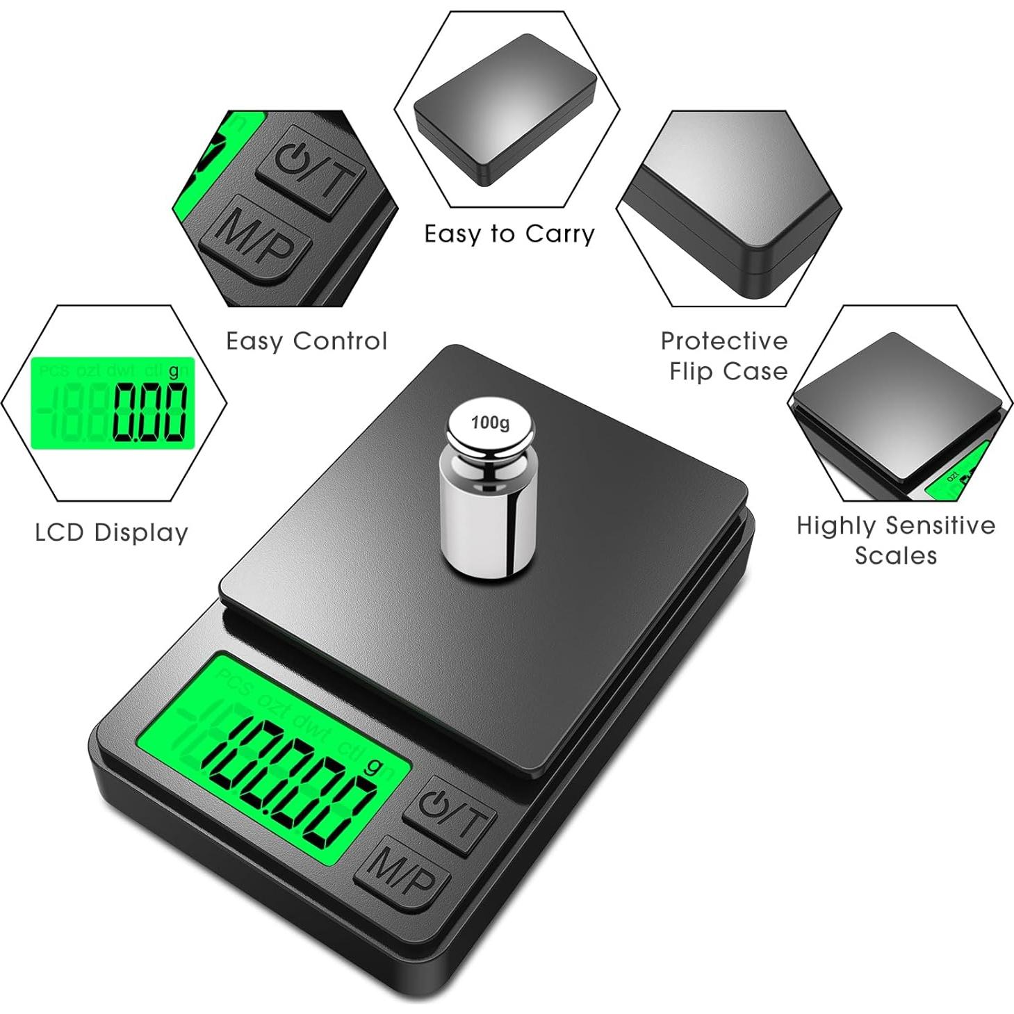 Balanza Digital de Precisión Mik-Nana 300g/0.01g Compacta