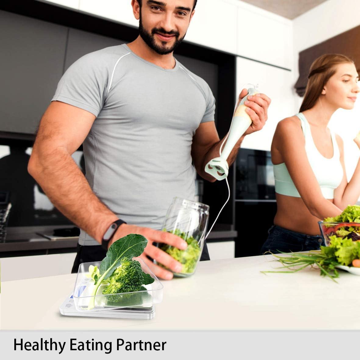 Báscula Digital de Cocina Fuzion 3000g/0.1g con LCD y Tara