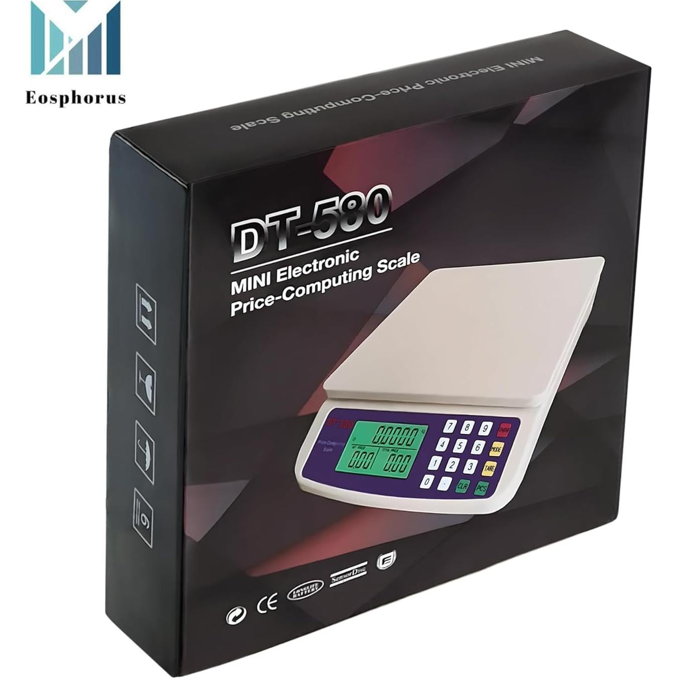 Báscula Digital Comercial Eosphorus 40kg Cálculo de Precios