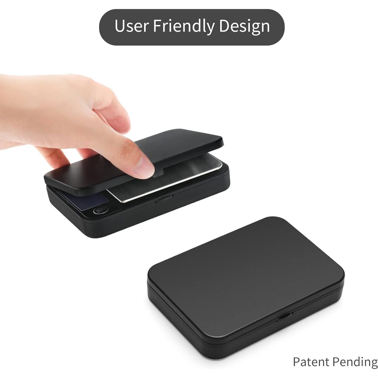 Balanza Digital de Bolsillo Vitafit 500g Alta Precisión Negra