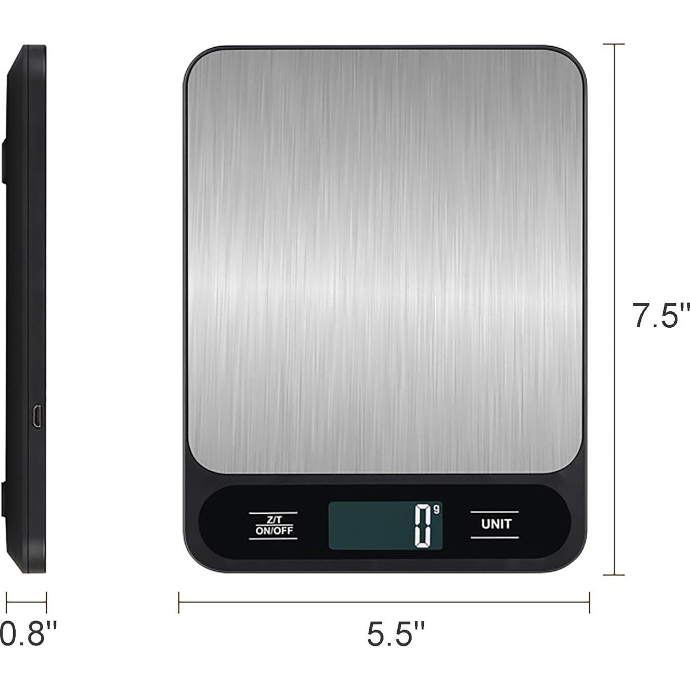 Báscula de Cocina Digital LunaCozy 5kg con Función de Tara