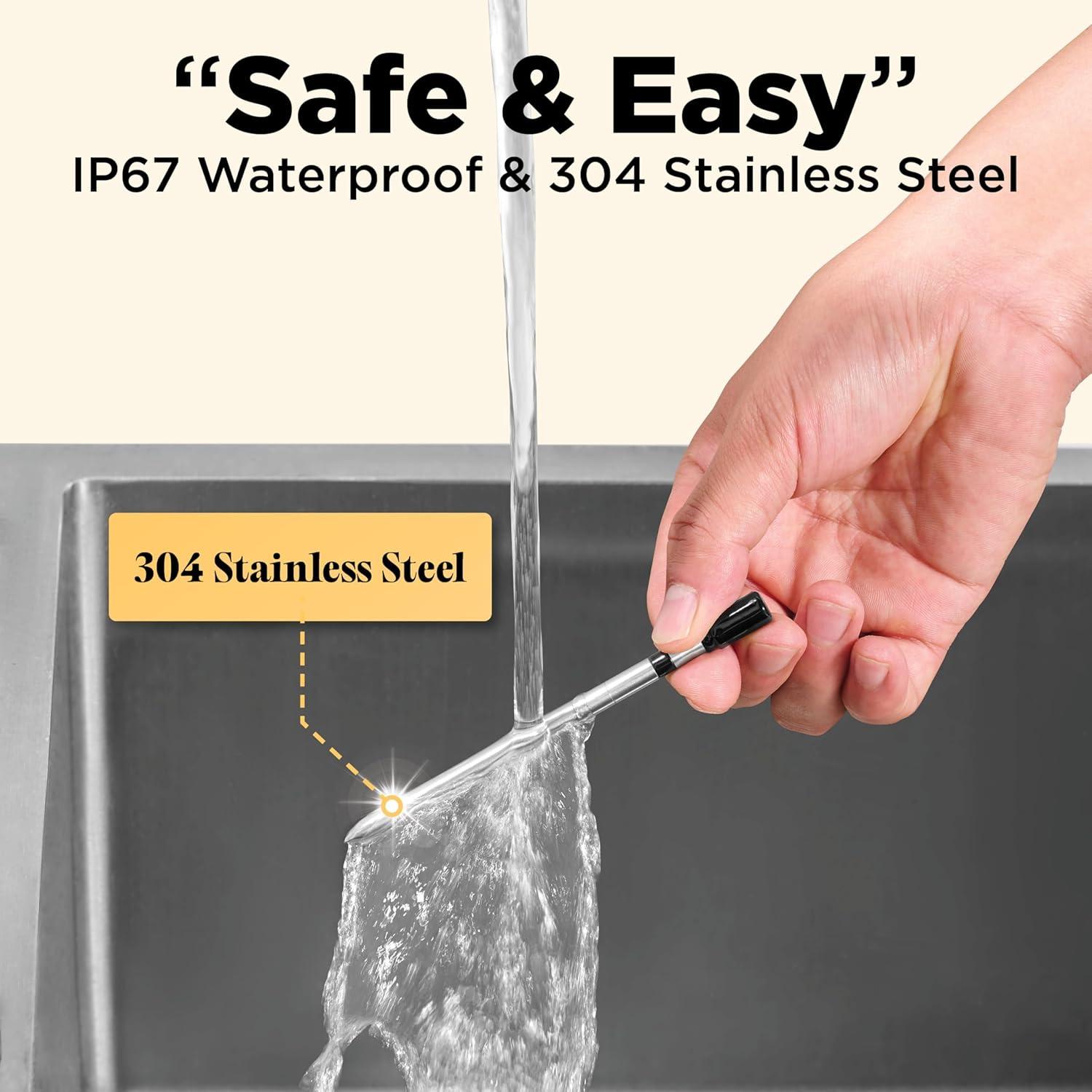 Termómetro de Carne Inalámbrico Euflora Bluetooth 243m