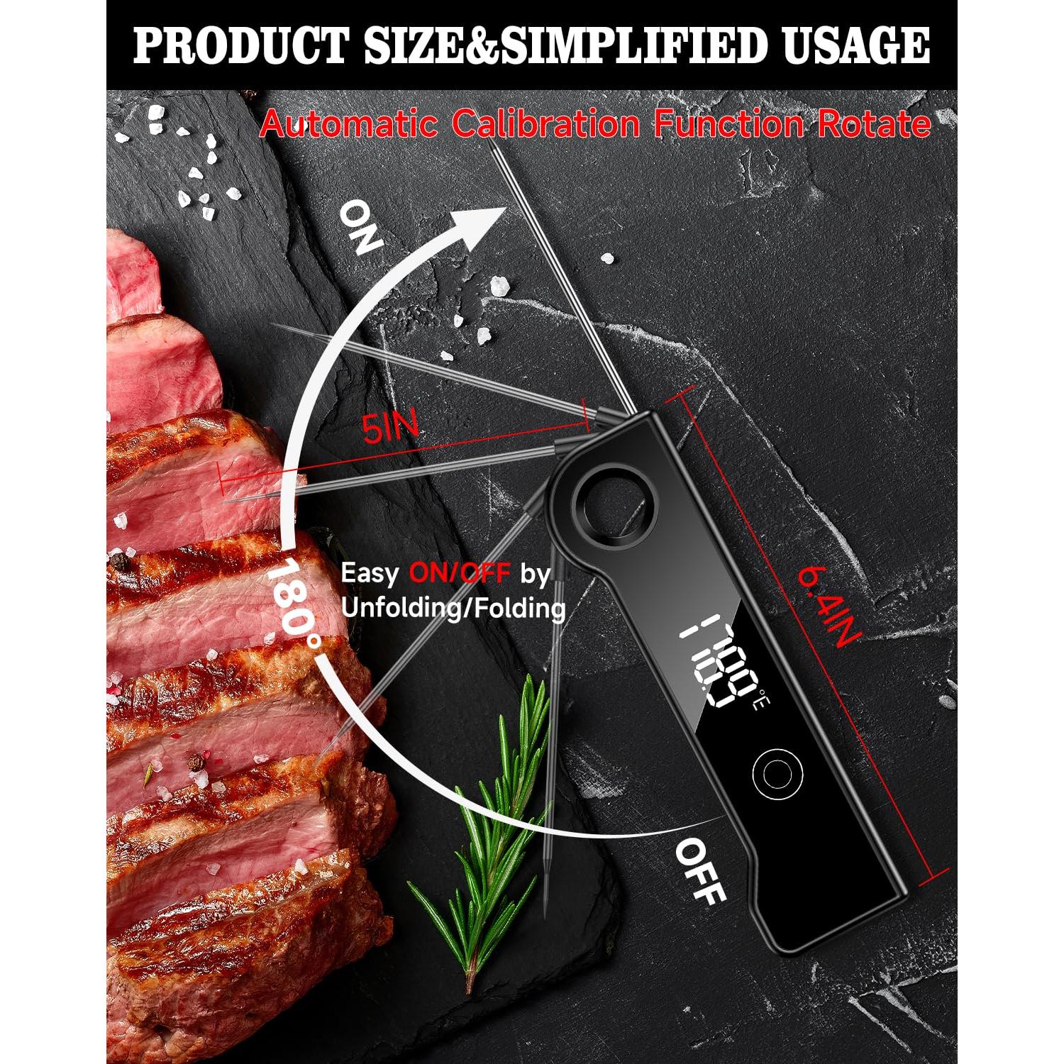 Termómetro Digital de Carne FVFV 2025 - Precisión 0.1°C