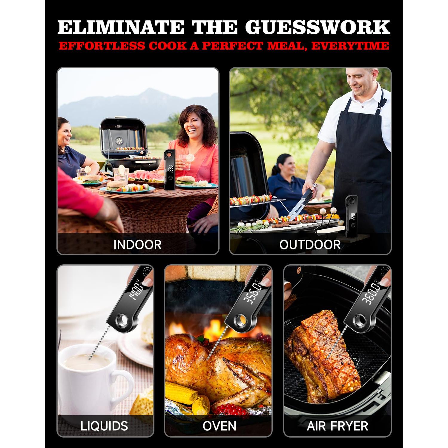 Termómetro Digital de Carne FVFV 2025 - Precisión 0.1°C