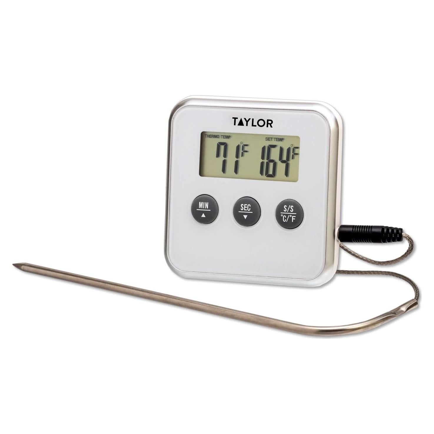 Termómetro Digital de Cocina Taylor Programable con Alarma 250°C