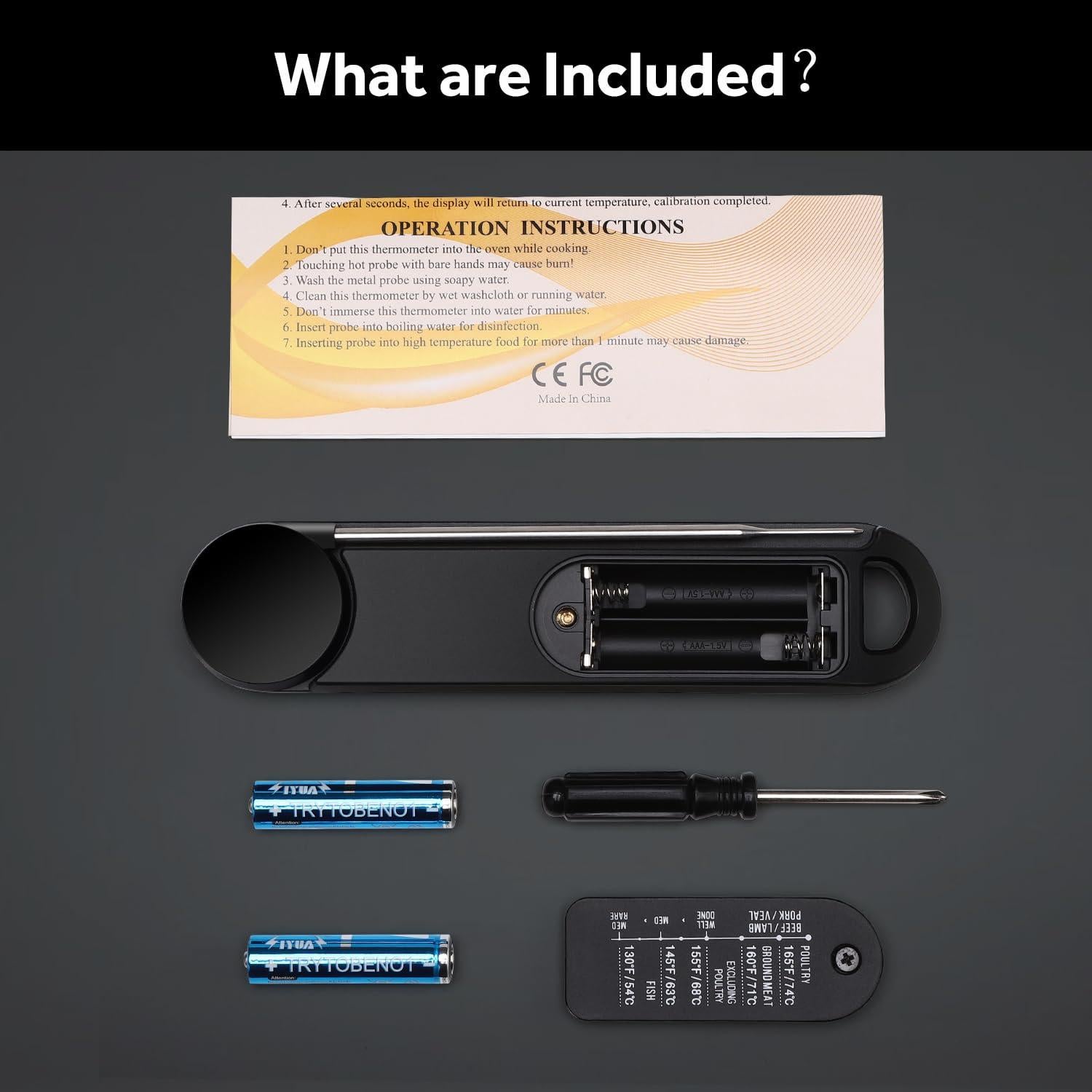 Termómetro Digital de Carne Searon SR-FT007BK 0.5s Lectura Rápida