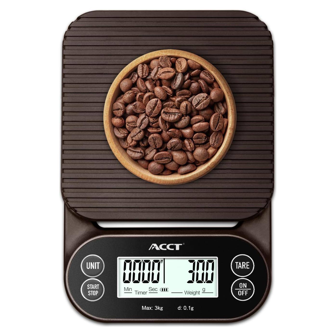 Báscula de Café ACCT K1802 3kg/0.1g con Temporizador