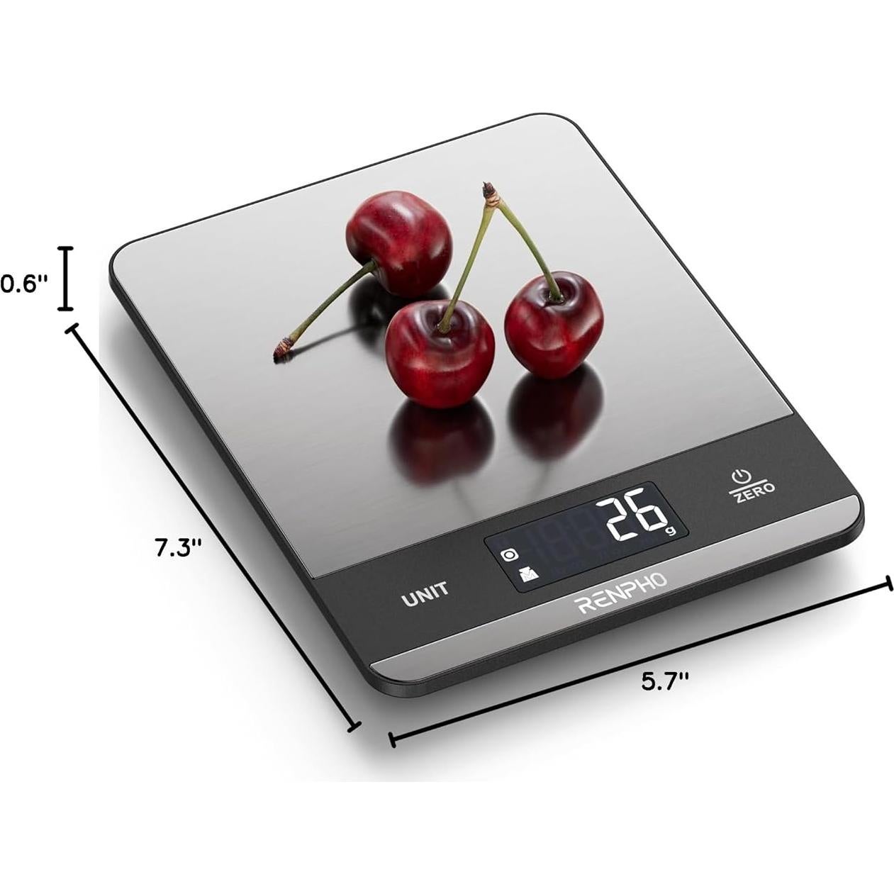 Báscula de Cocina Digital RENPHO 5kg Acero Inoxidable