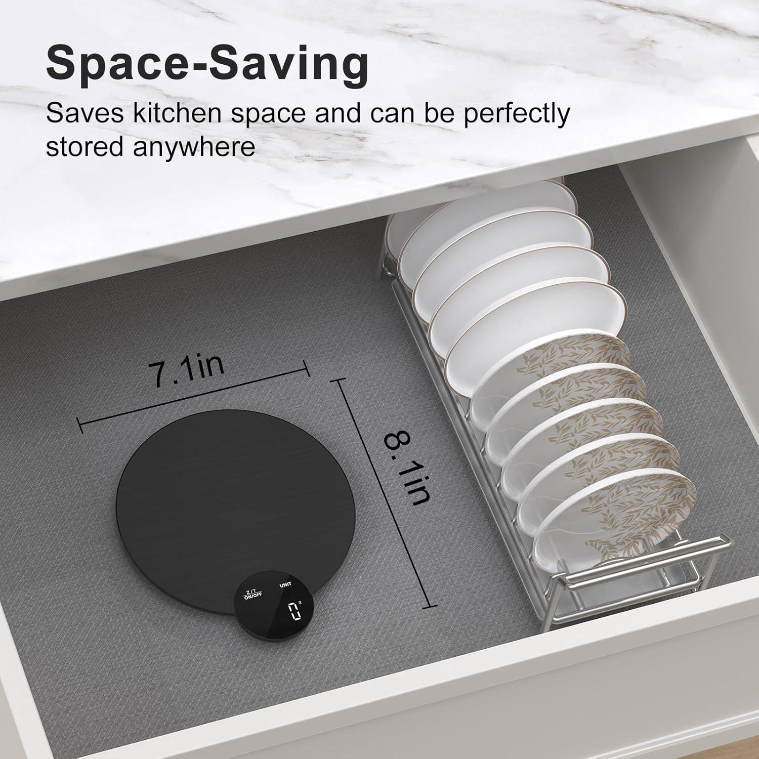 Balanza de Cocina Digital Ultrean 5kg Acero Inoxidable LED