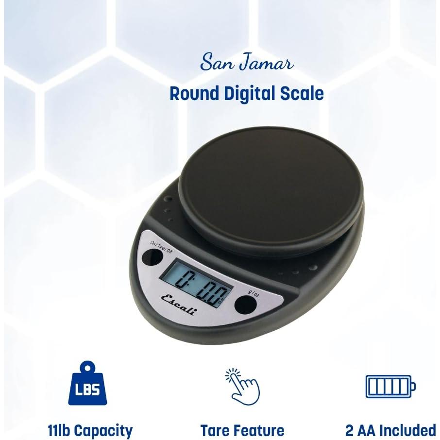 Balanza Digital Escali Primo 5 kg Negra con Pantalla Grande