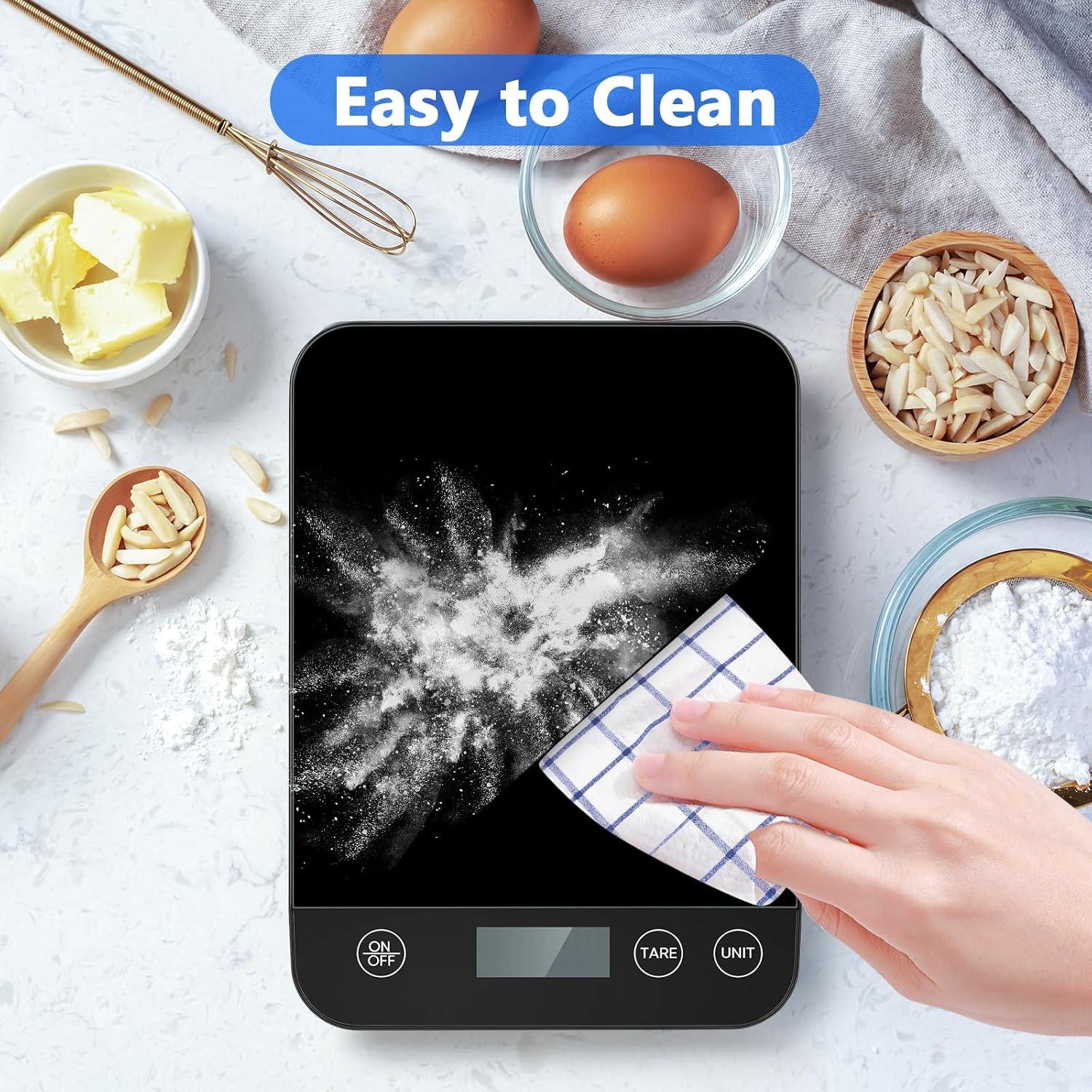 Báscula de Cocina Digital Drcowu K53H 10kg Vidrio Templado