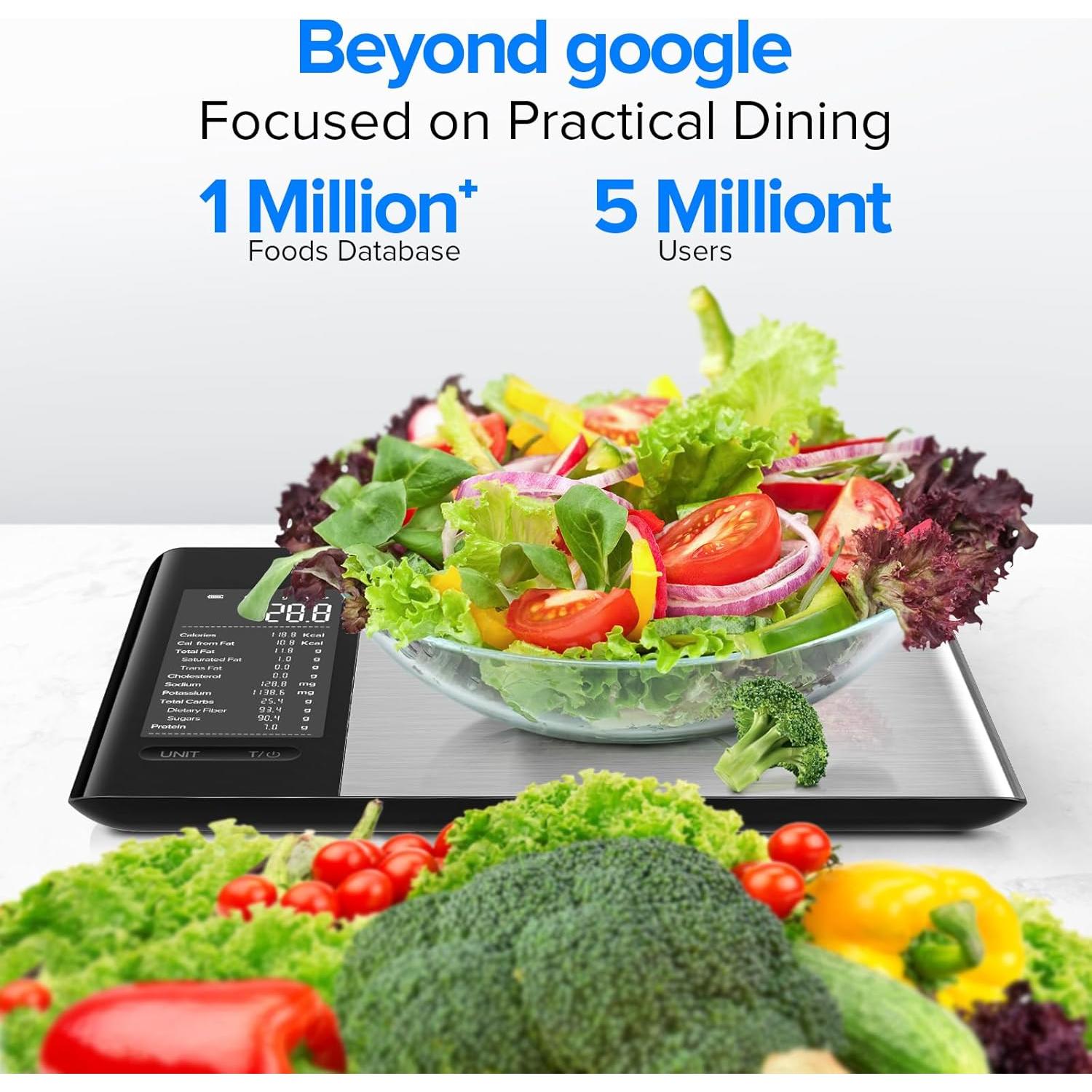 Báscula de Cocina Inteligente MrOwner 10kg Acero Inoxidable