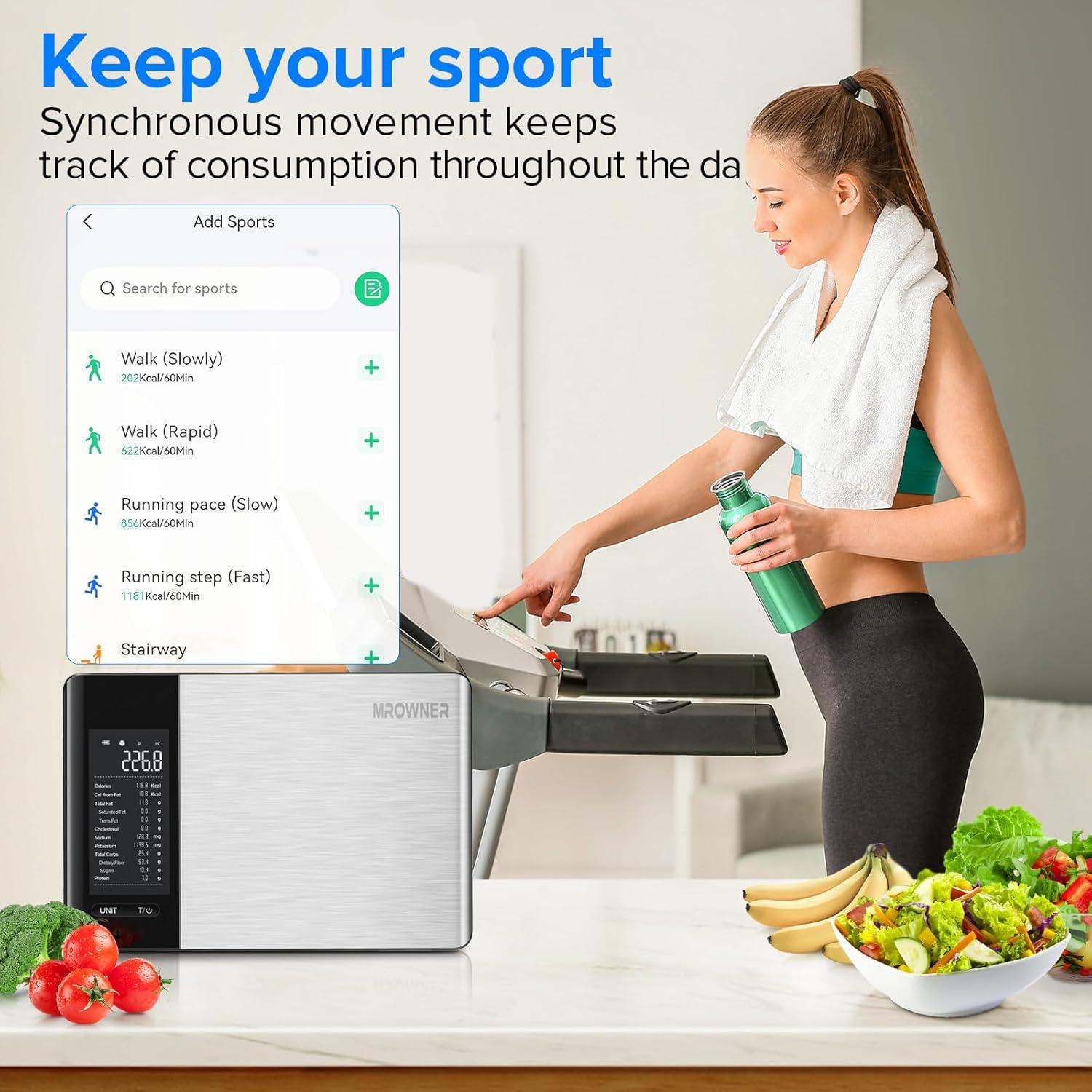 Báscula de Cocina Inteligente MrOwner 10kg Acero Inoxidable