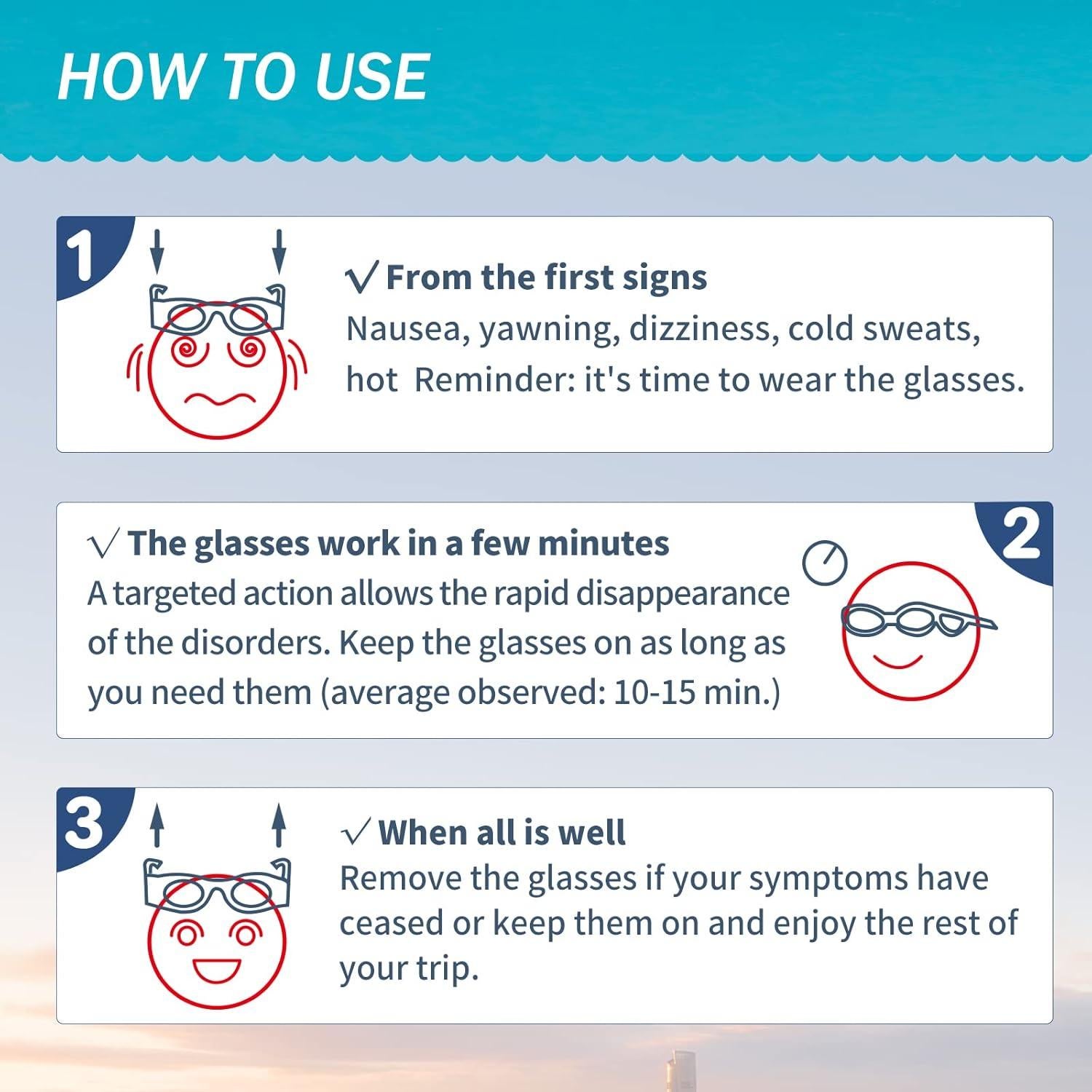 Gafas Antivómito para Niños Hion - Alivio de Mareos Rosa