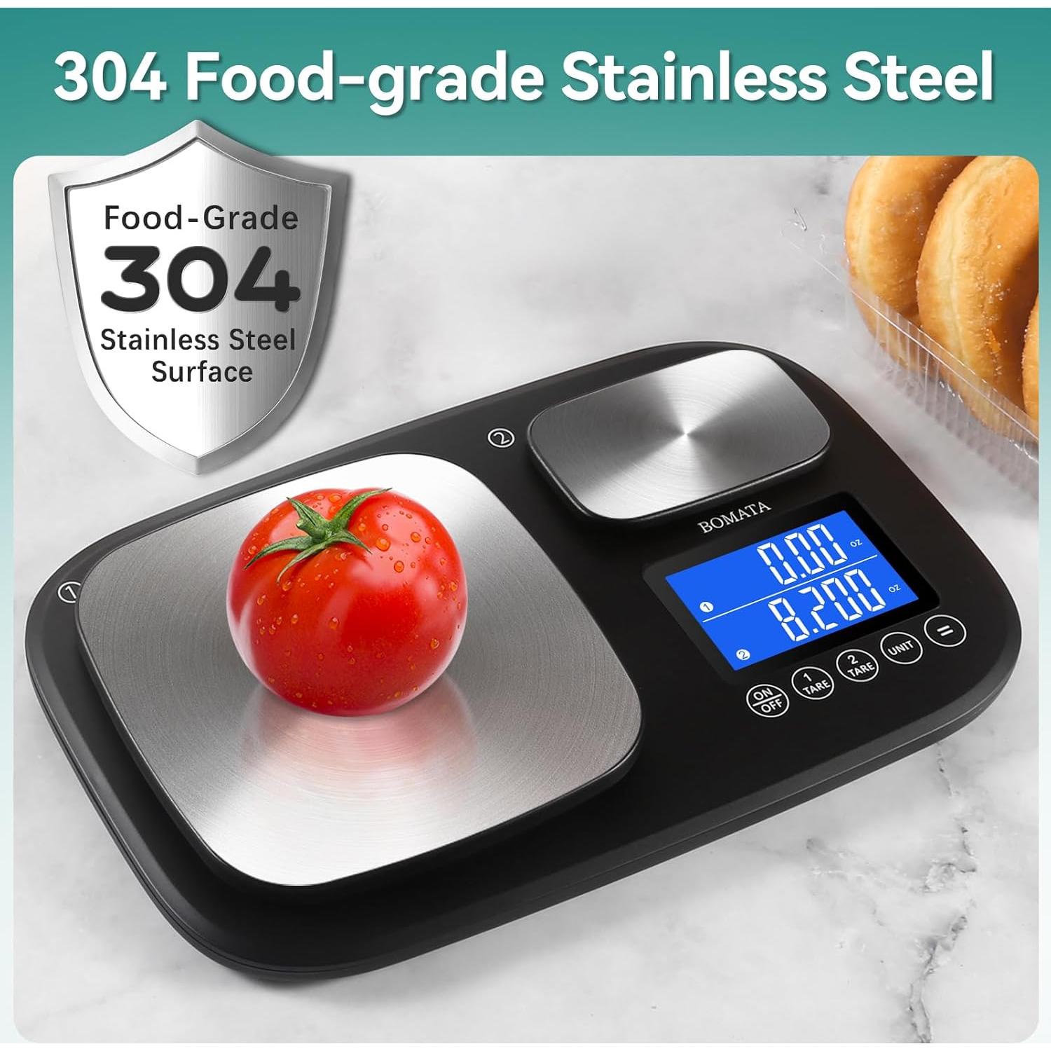 Balanza de Cocina Digital BOMATA Doble Plataforma 15kg