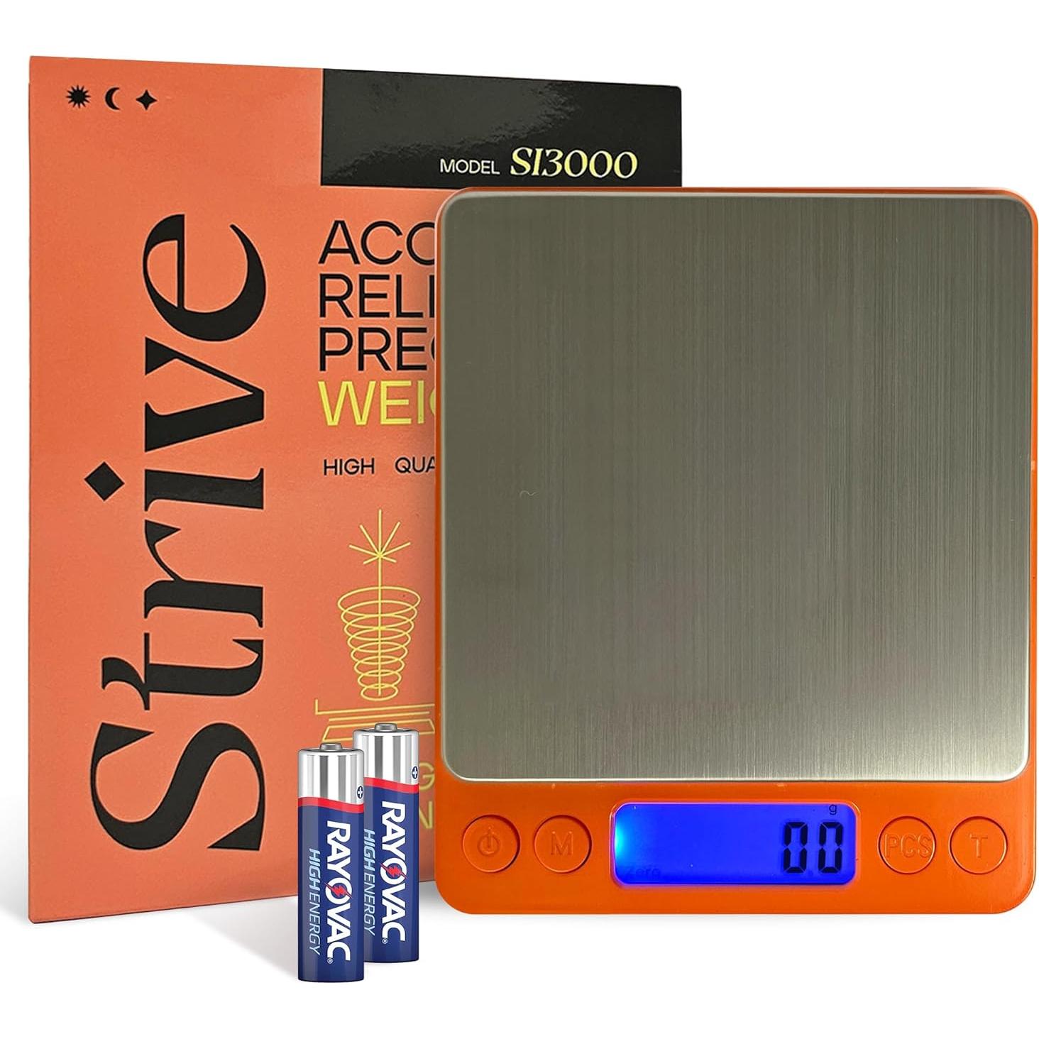 Balanza Digital de Bolsillo Strive 3000g x 0.1g Alta Precisión