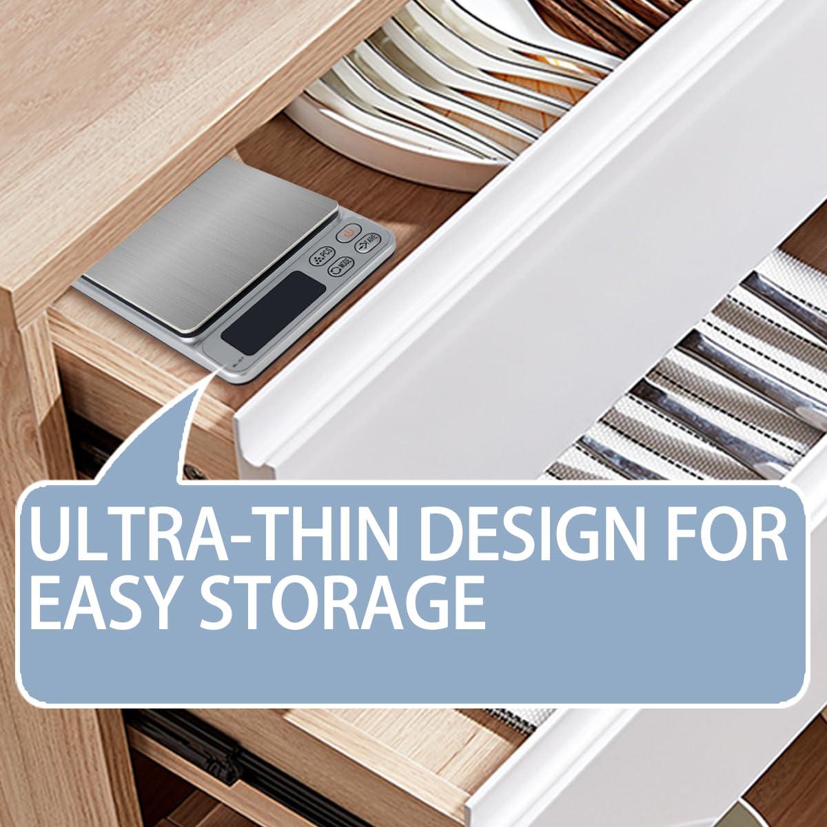 Balanza Digital de Cocina GAN LIN GL-07 3kg Plata