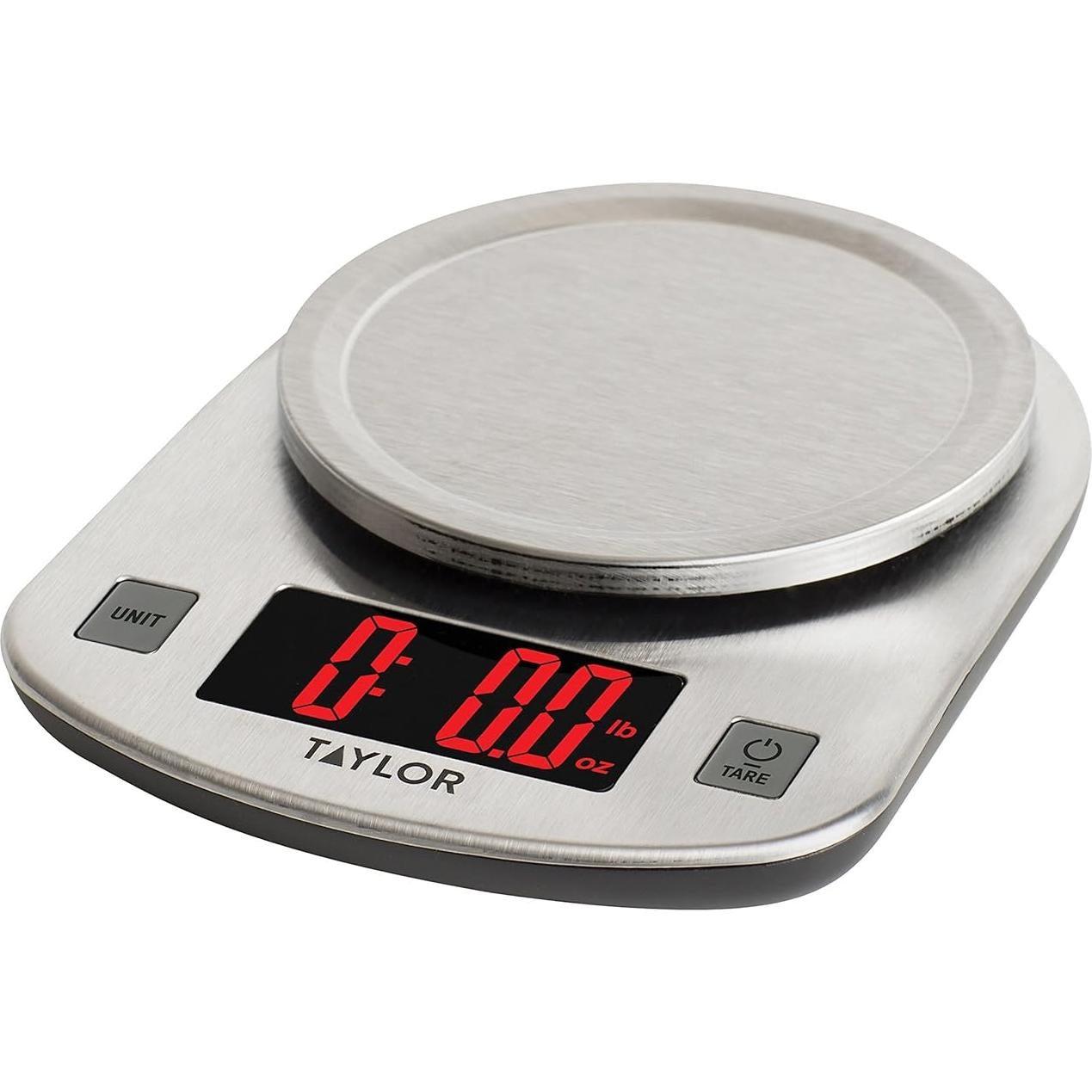 Báscula de Cocina Digital Taylor 5 kg Acero Inoxidable LED