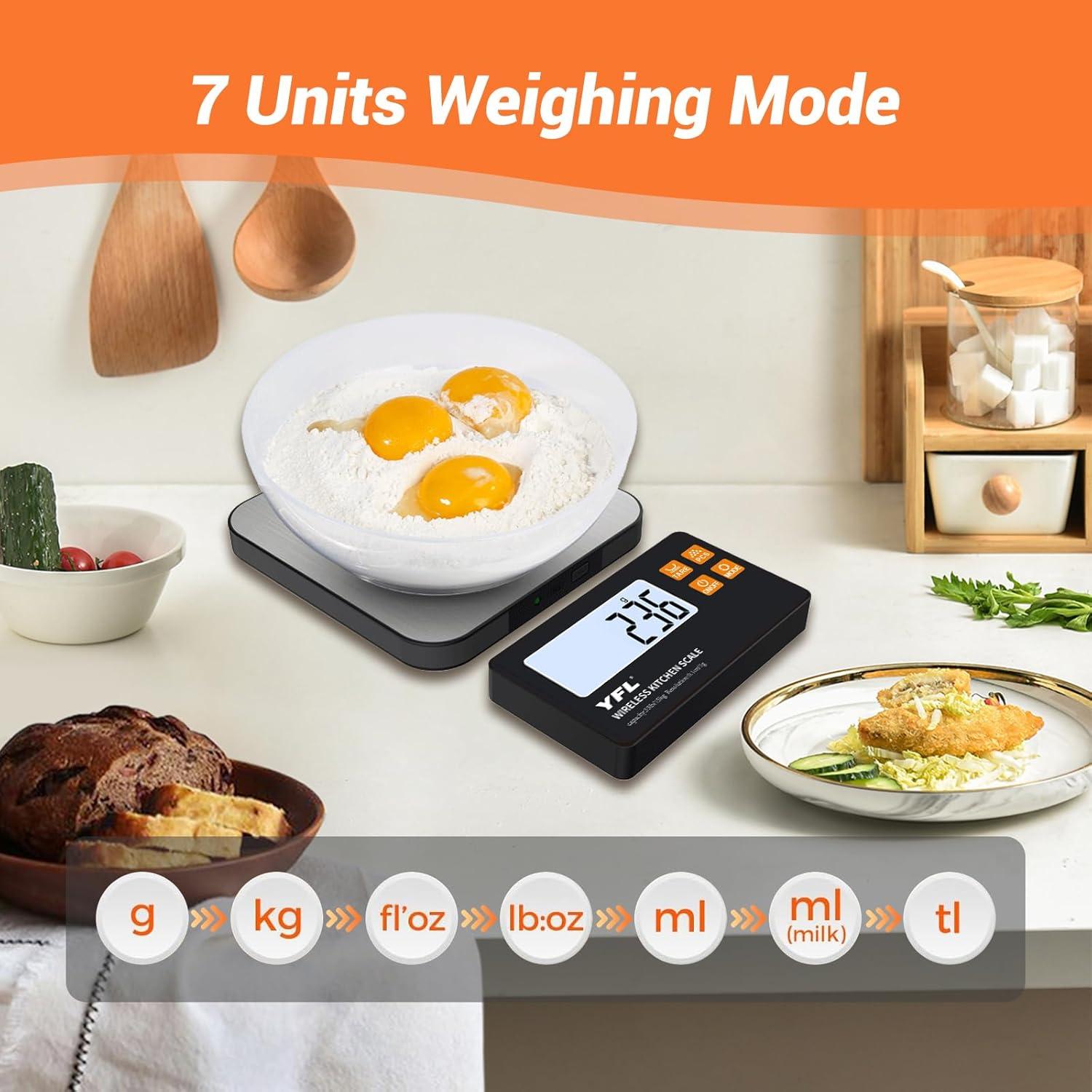 Báscula de Cocina Digital YFL 15kg Alta Precisión 1g