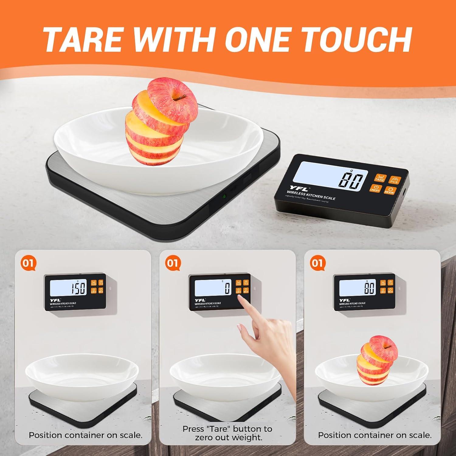 Báscula de Cocina Digital YFL 15kg Alta Precisión 1g