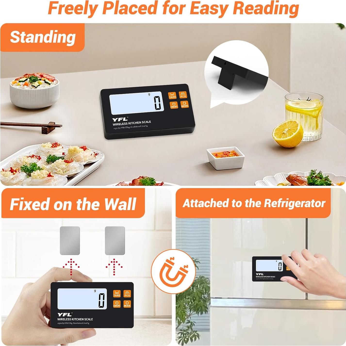 Báscula de Cocina Digital YFL 15kg Alta Precisión 1g