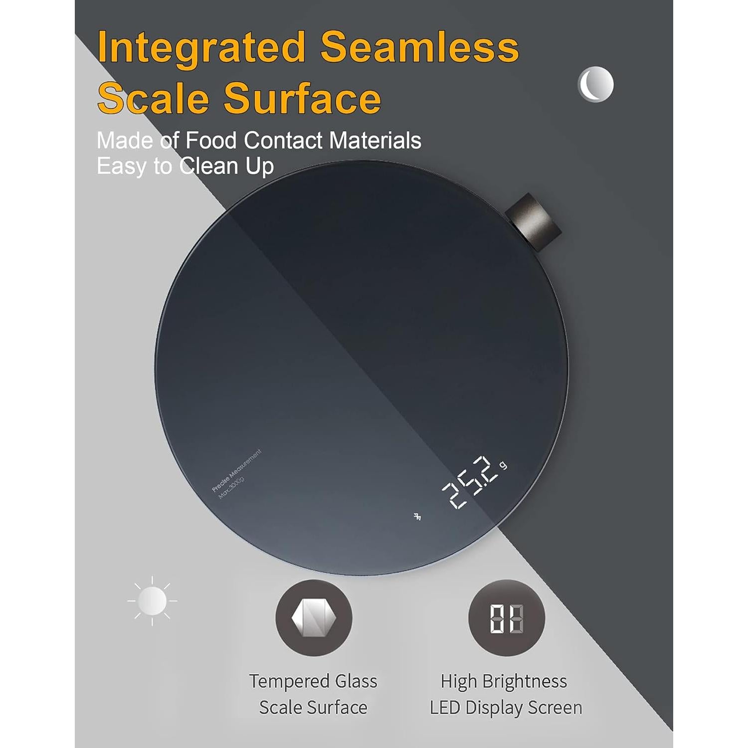 Balanza de Cocina Inteligente HOTO Digital 3000g Alta Precisión