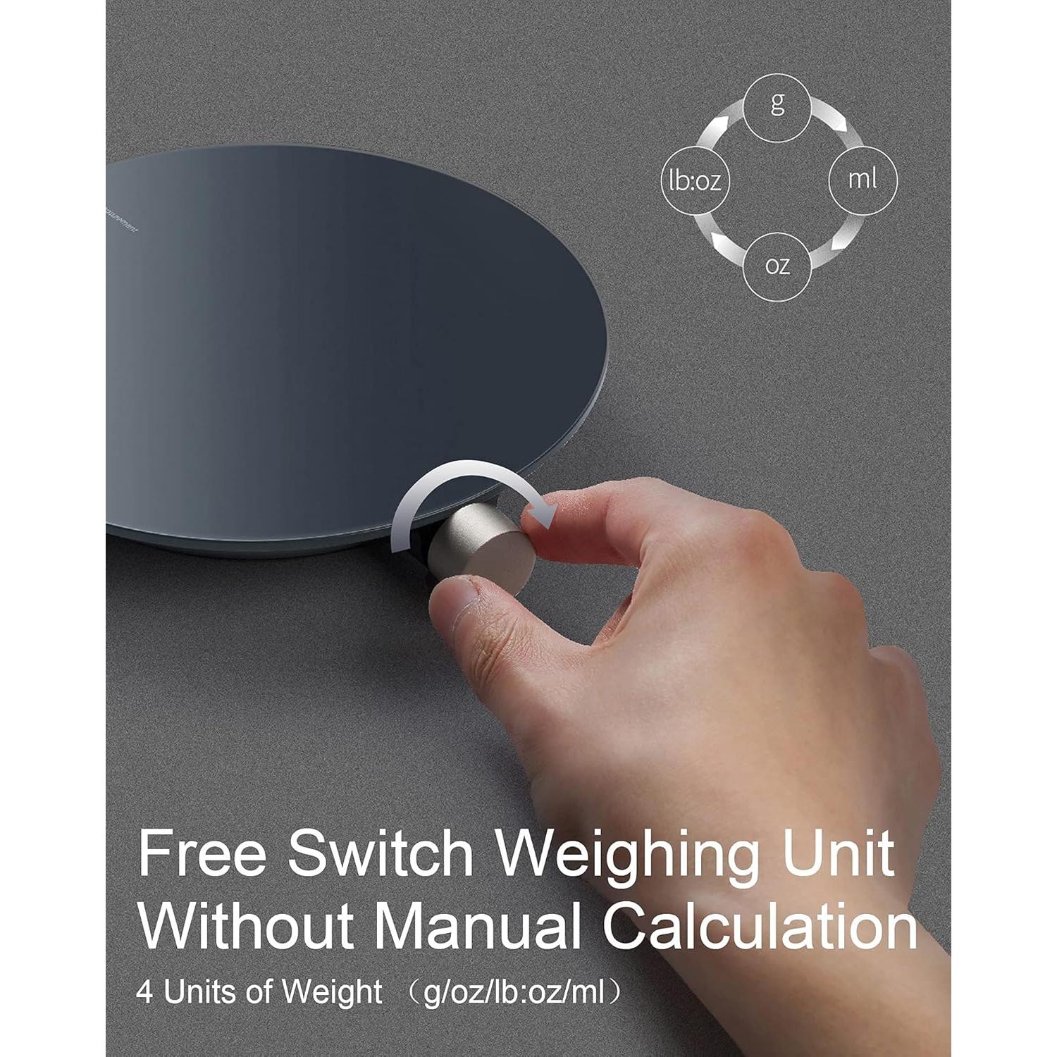 Balanza de Cocina Inteligente HOTO Digital 3000g Alta Precisión