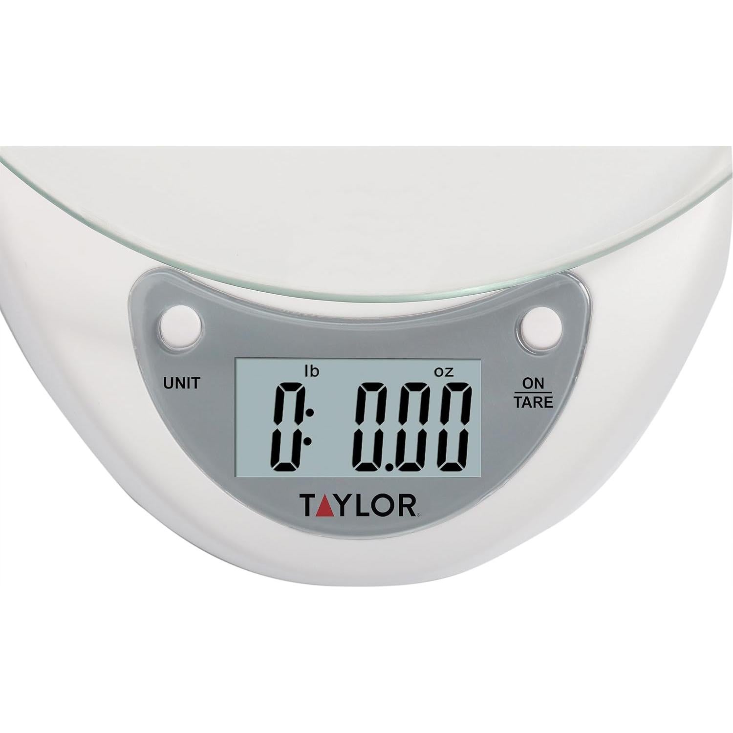 Báscula de Cocina Digital Taylor 5 kg con Plataforma de Vidrio