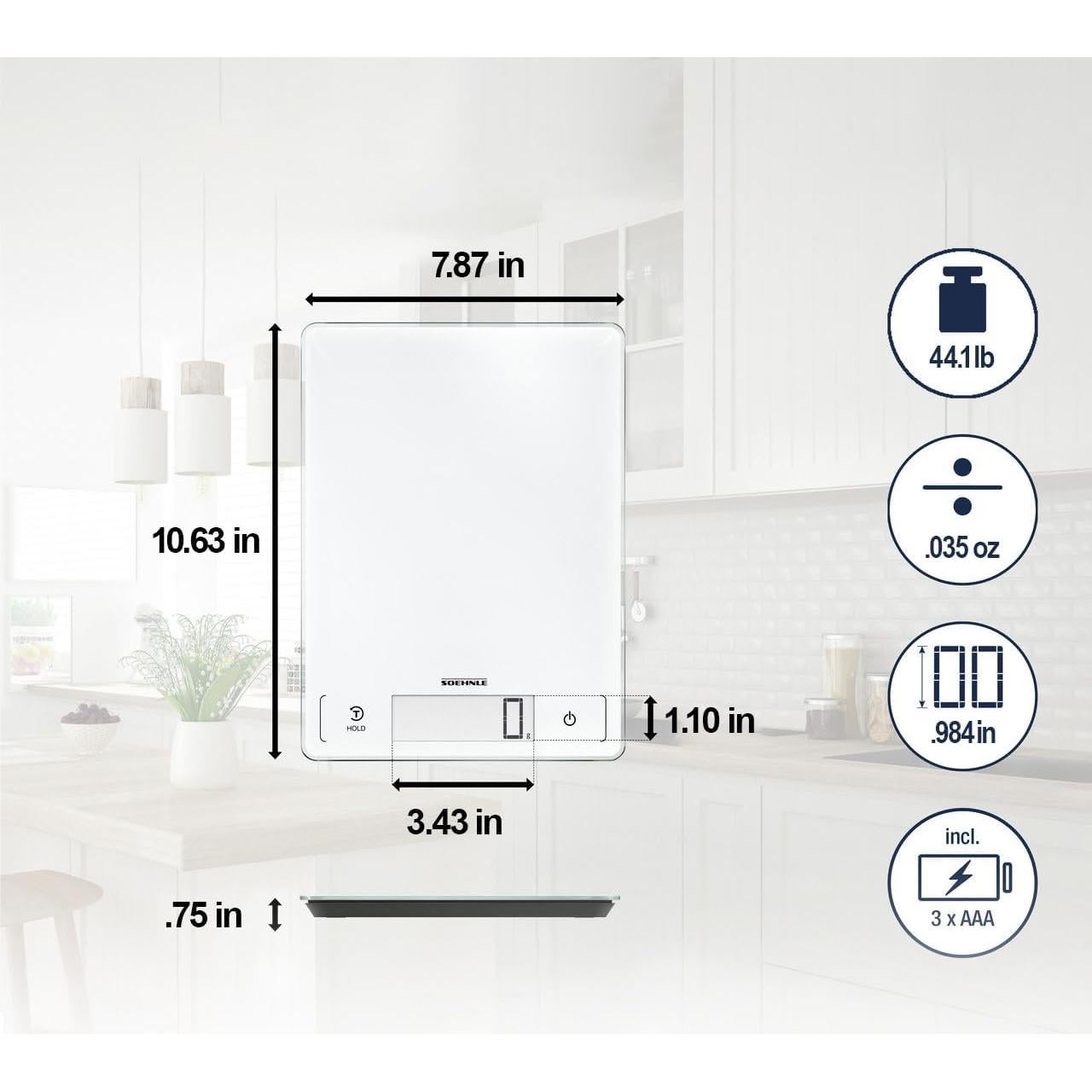 Báscula Digital de Cocina Household Essentials Page Profi 300 20kg