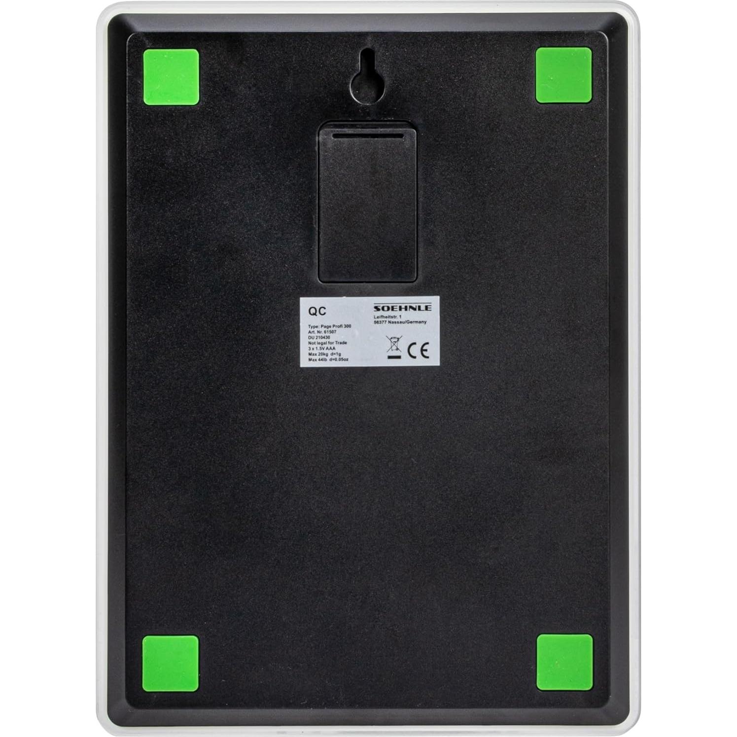 Báscula Digital de Cocina Household Essentials Page Profi 300 20kg