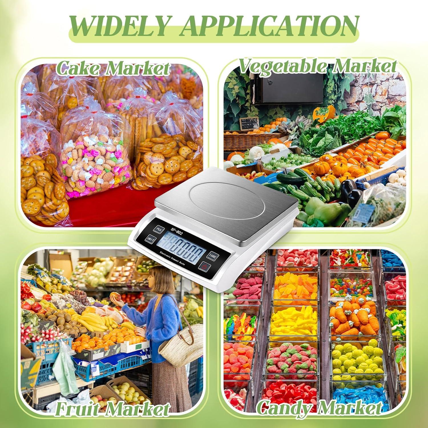 Escala de Cocina Digital Copkim 30kg Pantalla LCD Acero Inoxidable