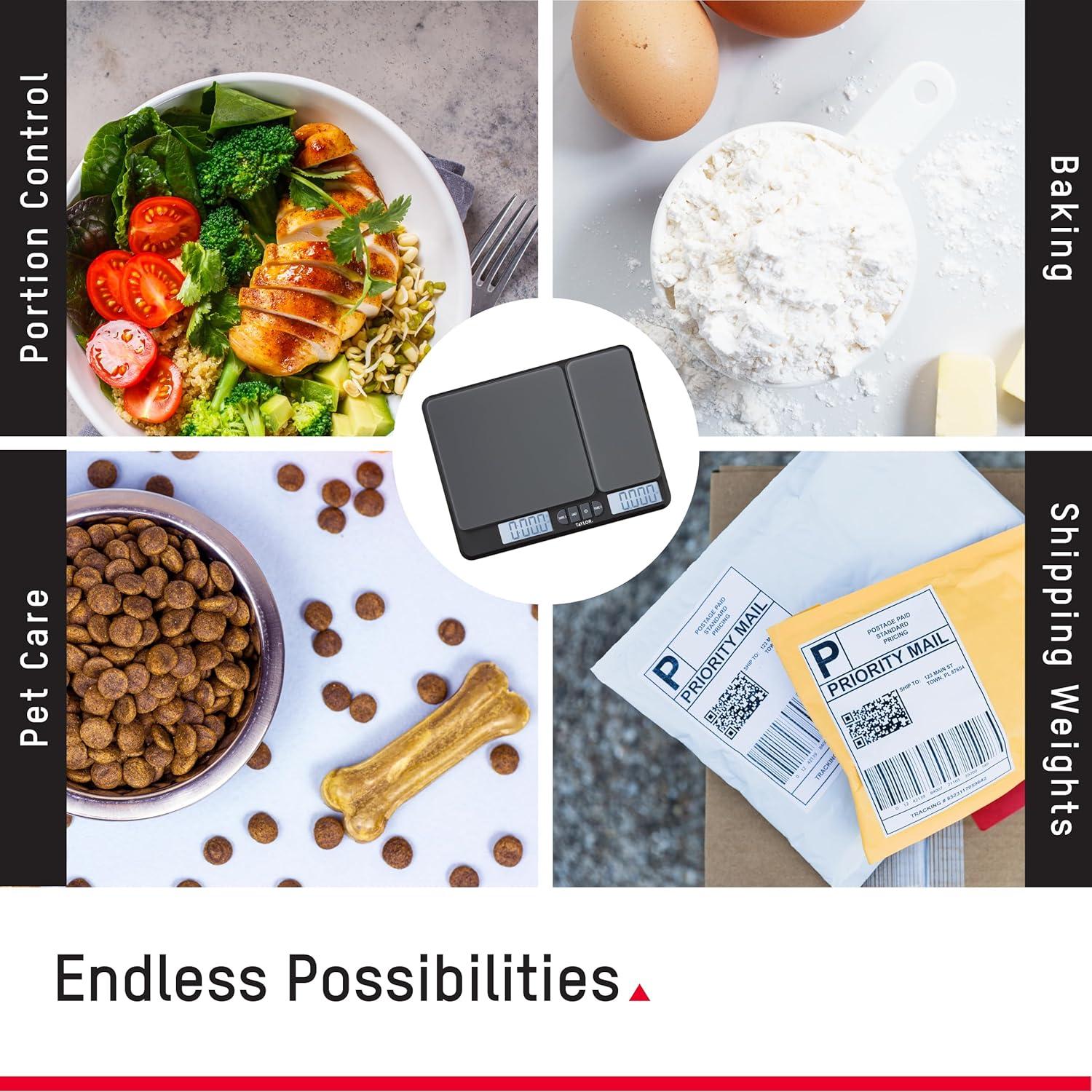 Báscula de Cocina Digital Taylor Doble Plataforma 15lb/6804g