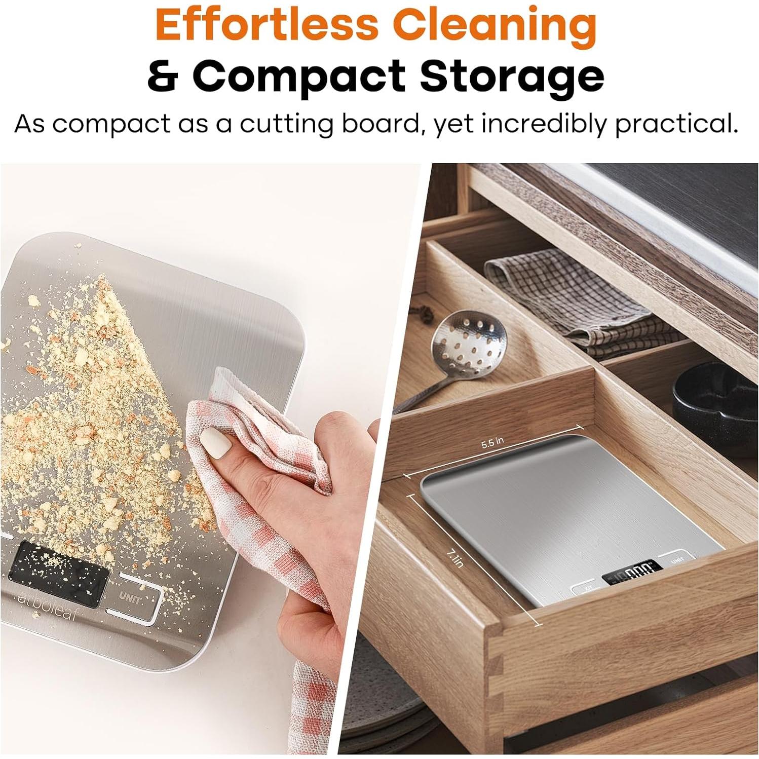 Escala de Cocina Digital Arboleaf 10kg Acero Inoxidable