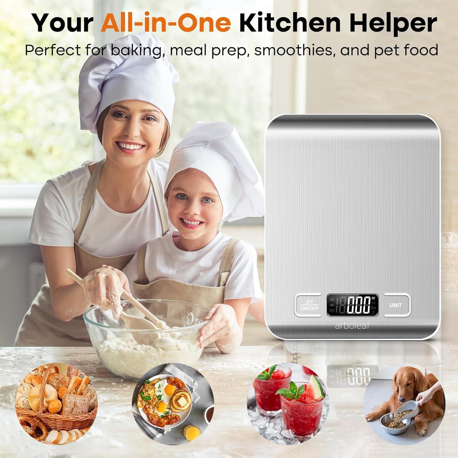 Escala de Cocina Digital Arboleaf 10kg Acero Inoxidable