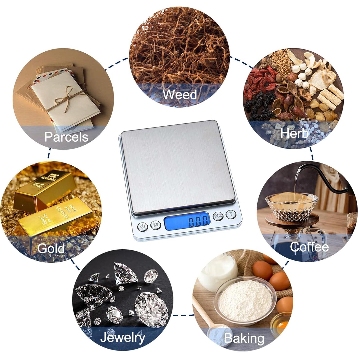 Báscula de Cocina Digital JOEAA 500g 0.01g Pantalla LCD