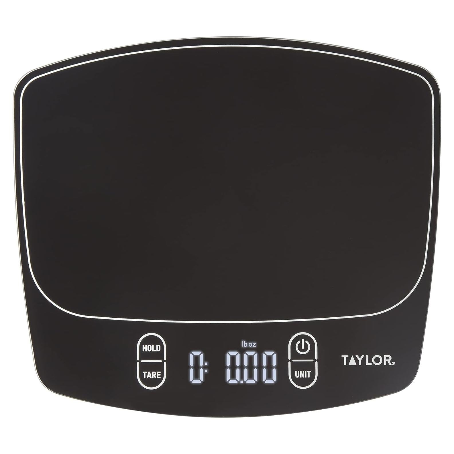 Báscula Digital de Cocina Impermeable Taylor 5 kg Negra