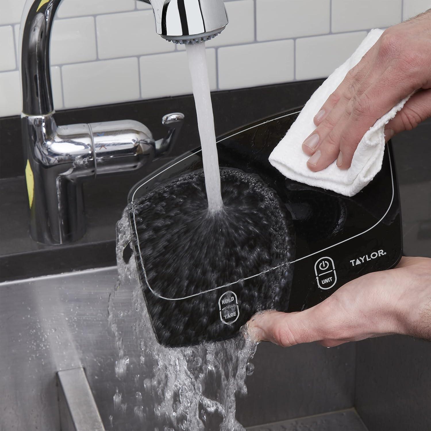 Báscula Digital de Cocina Impermeable Taylor 5 kg Negra